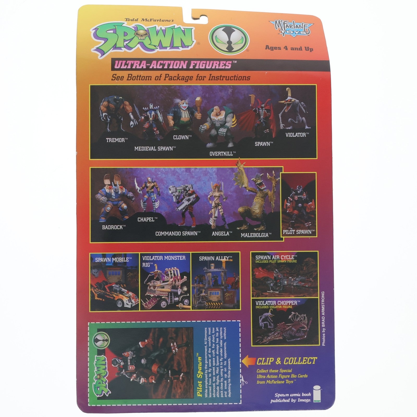 【中古即納】[FIG] スポーン・ウルトラ・アクションフィギュア シリーズ2 PILOT SPAWN(パイロット・スポーン) 完成品 可動フィギュア マクファーレン・トイズ/レッズ(19991231)