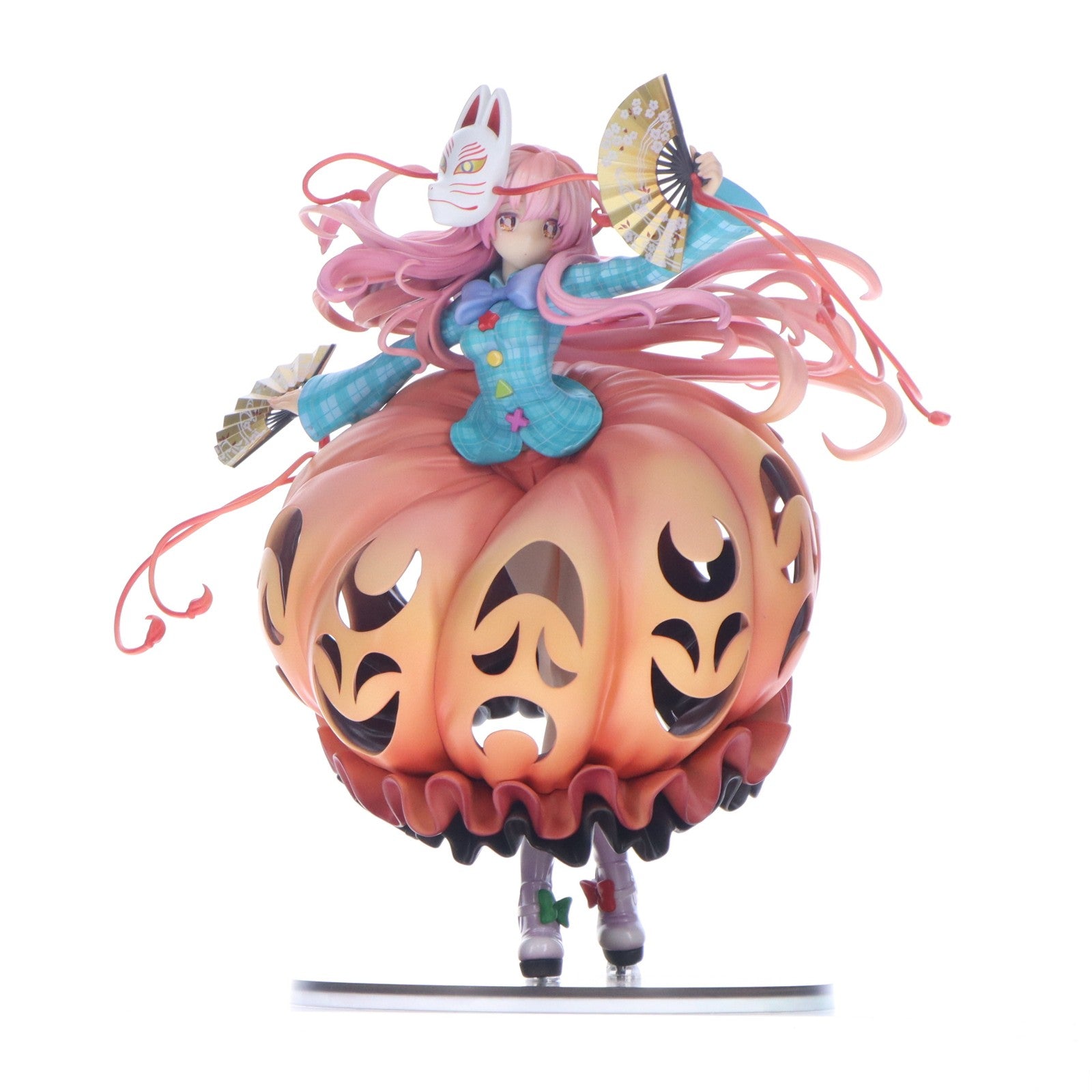 【中古即納】[FIG] 表情豊かなポーカーフェイス 秦こころ(はたのこころ) 軽装版 東方project 1/8 完成品 フィギュア キューズQ(20221201)