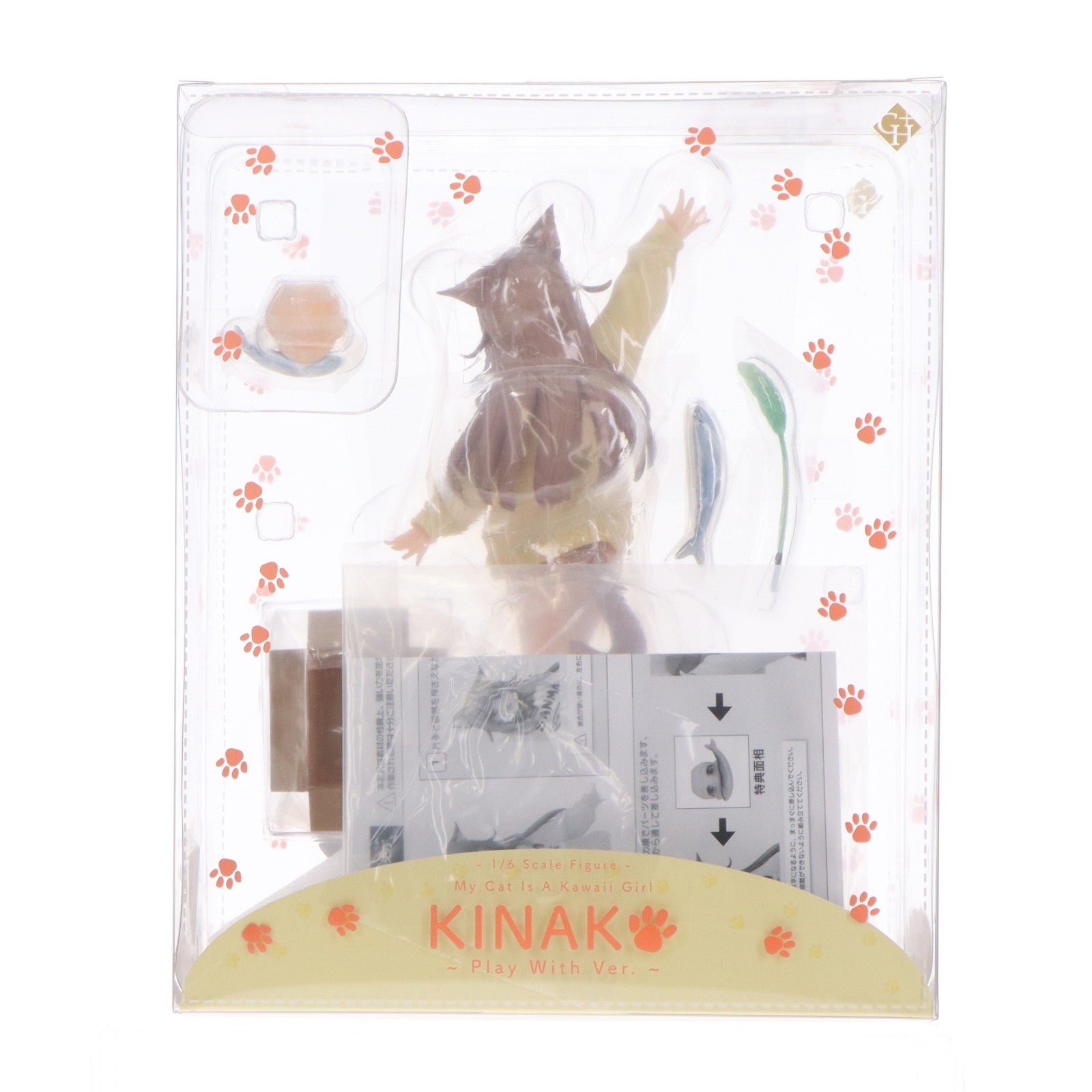 【中古即納】[FIG] あみあみ限定特典付属 「きなこ」～あそんでVer.～ あみあみ限定版 うちのねこが女の子でかわいい 1/6 完成品 フィギュア GOLDENHEAD+(ゴールデンヘッドプラス)(20260531)