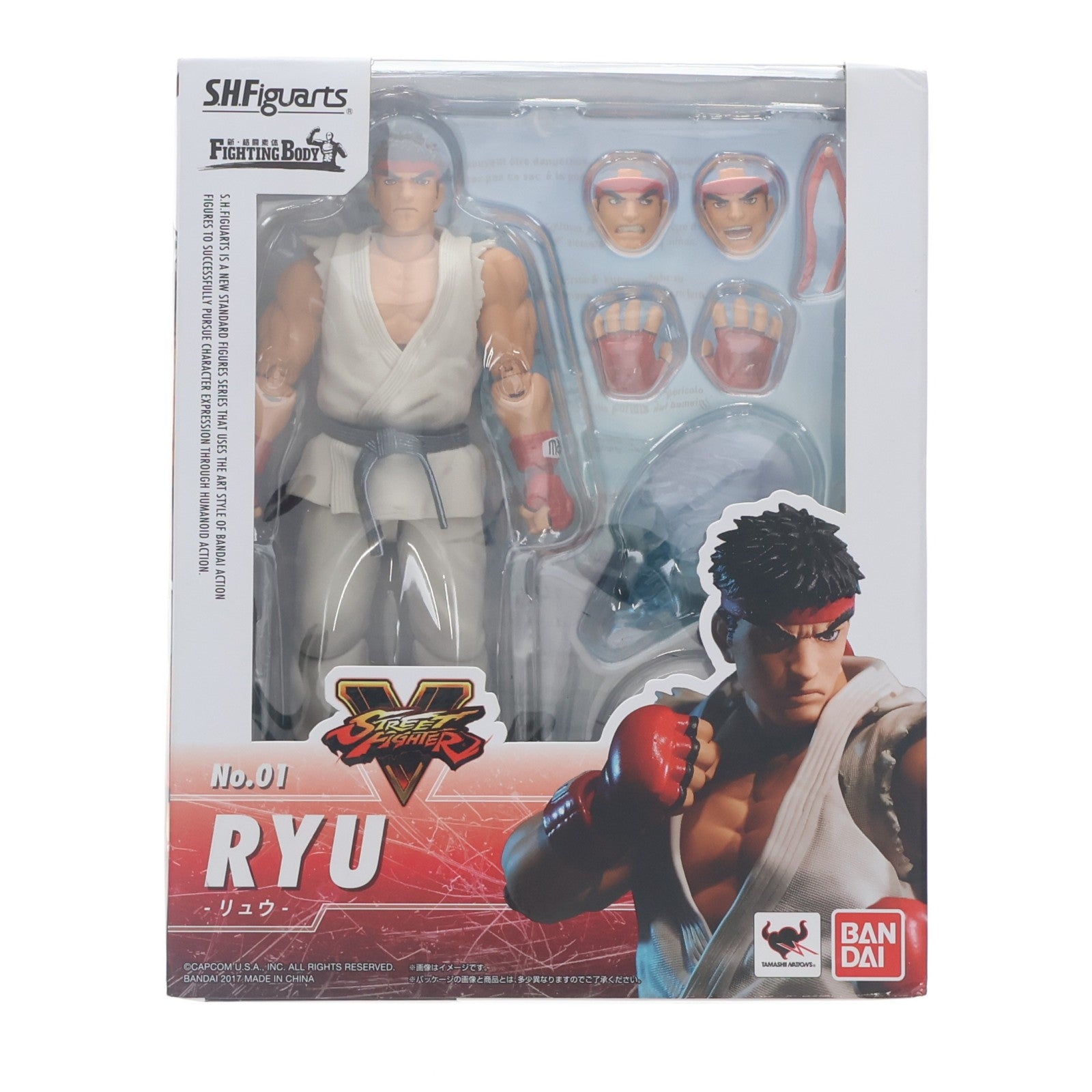 【中古即納】[FIG] S.H.Figuarts(フィギュアーツ) リュウ STREET FIGHTER(ストリートファイター) 完成品 可動フィギュア バンダイ(20180126)