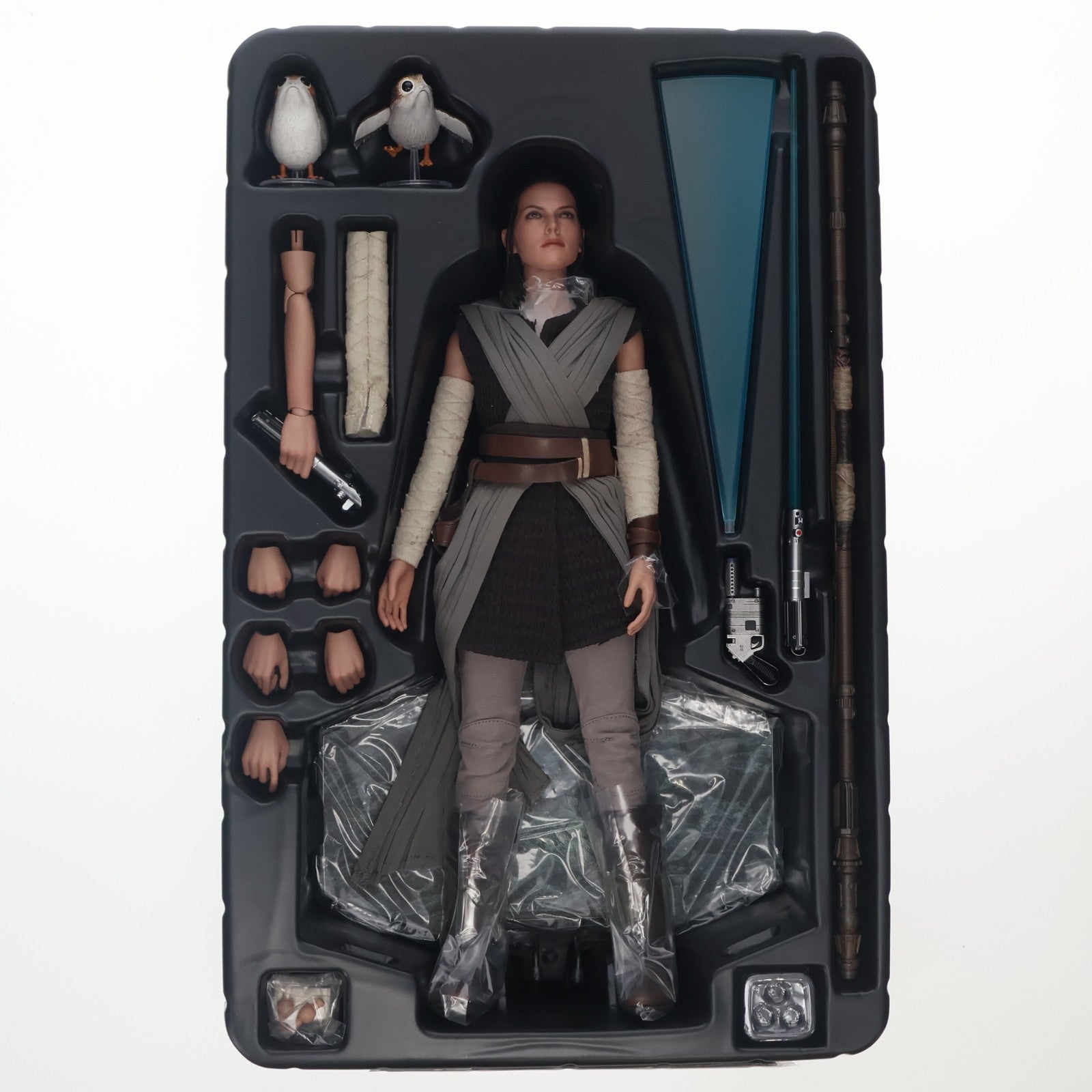 【中古即納】[FIG] ムービー・マスターピース レイ(ジェダイ・トレーニング版) STAR WARS(スター・ウォーズ)/最後のジェダイ 1/6 完成品 可動フィギュア(MM#446) ホットトイズ(20180726)