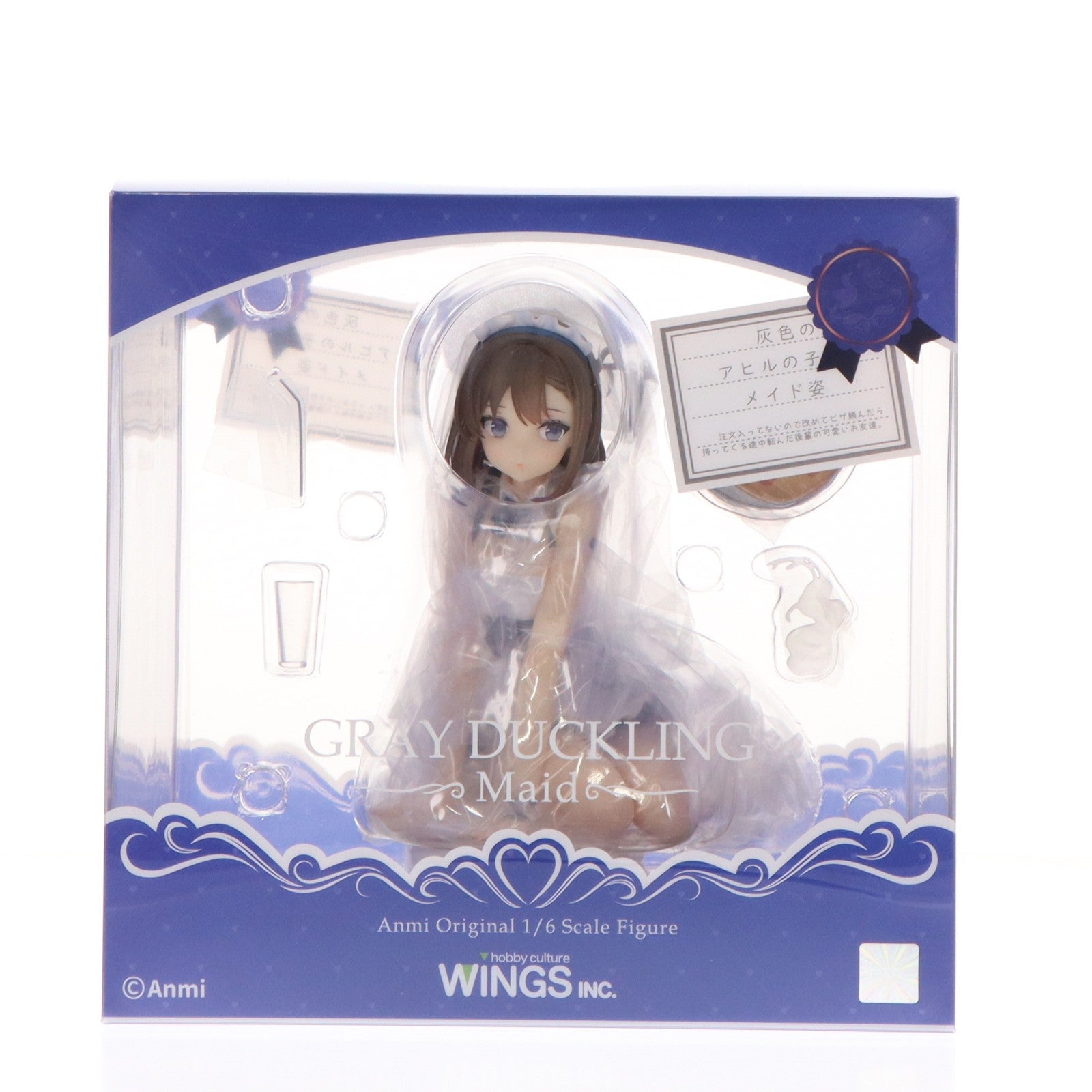 【中古即納】[FIG] Anmi 灰色アヒルの子メイド姿 1/6 完成品 フィギュア WINGS inc.(双翼社)(20230202)