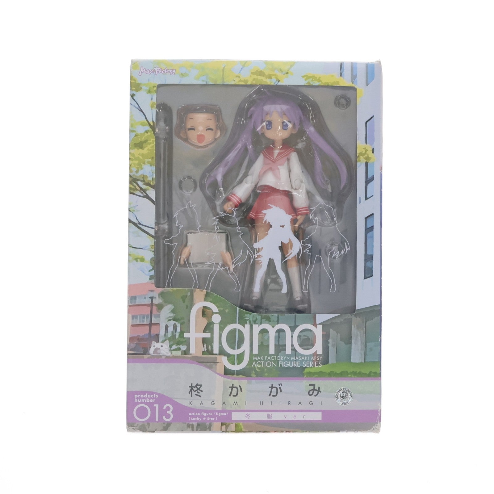 【中古即納】[FIG] figma(フィグマ) 013 柊かがみ(ひいらぎかがみ) 冬服ver. TVアニメ らき☆すた 完成品 可動フィギュア マックスファクトリー(20080913)