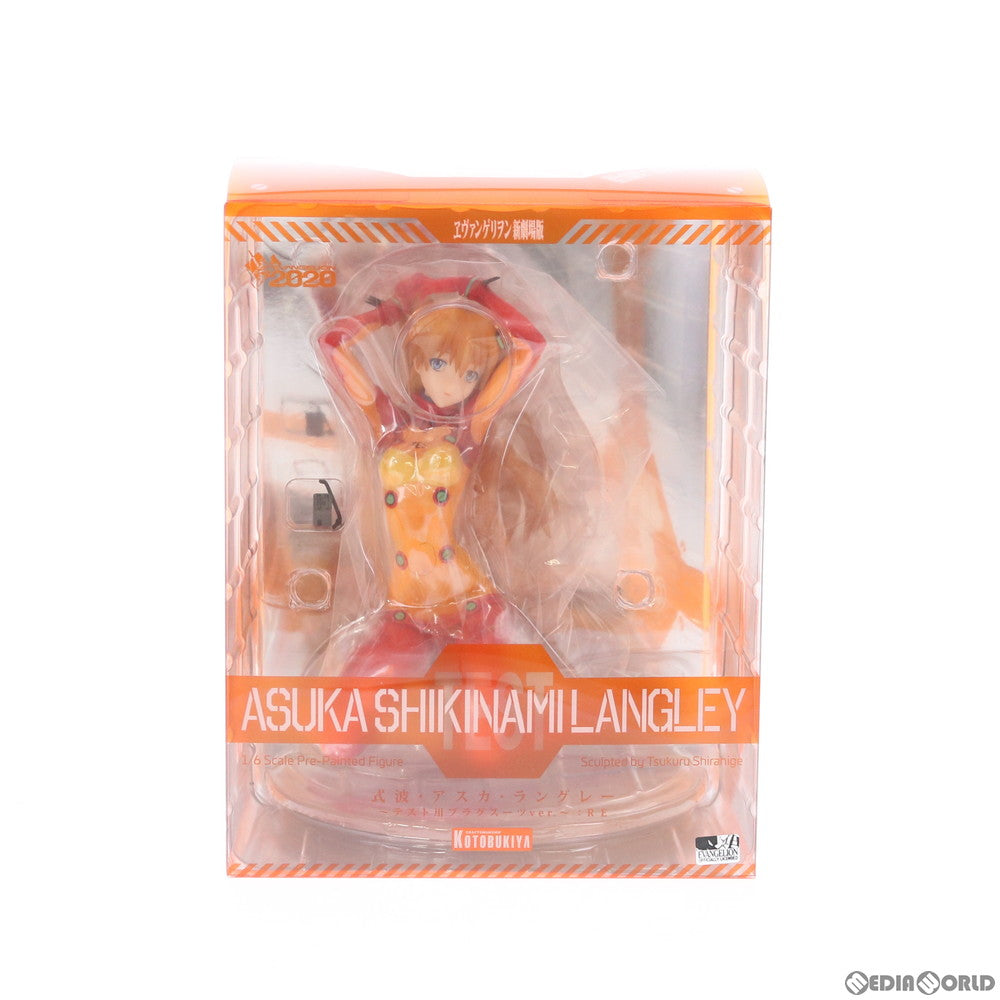 【中古即納】[FIG] 式波・アスカ・ラングレー ～テスト用プラグスーツver.～:RE ヱヴァンゲリヲン新劇場版:破 1/6 完成品 フィギュア(PP848) コトブキヤ(20200219)