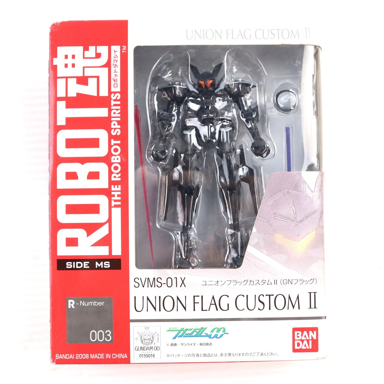 【中古即納】[FIG] ROBOT魂(SIDE MS) ユニオンフラッグカスタムII(GNフラッグ) 機動戦士ガンダム00(ダブルオー) 完成品 可動フィギュア バンダイ(20081129)