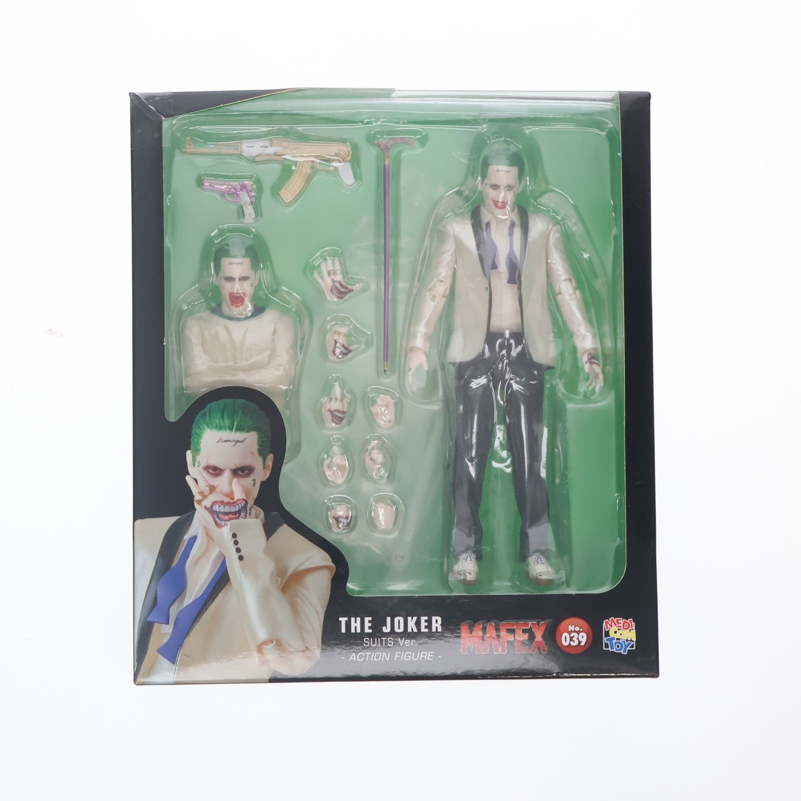 【中古即納】[FIG] マフェックス No.039 MAFEX THE JOKER(SUIT Ver.)(ザ・ジョーカー スーツVer.) SUICIDE SQUAD(スーサイド・スクワッド) 完成品 可動フィギュア メディコム・トイ(20170618)