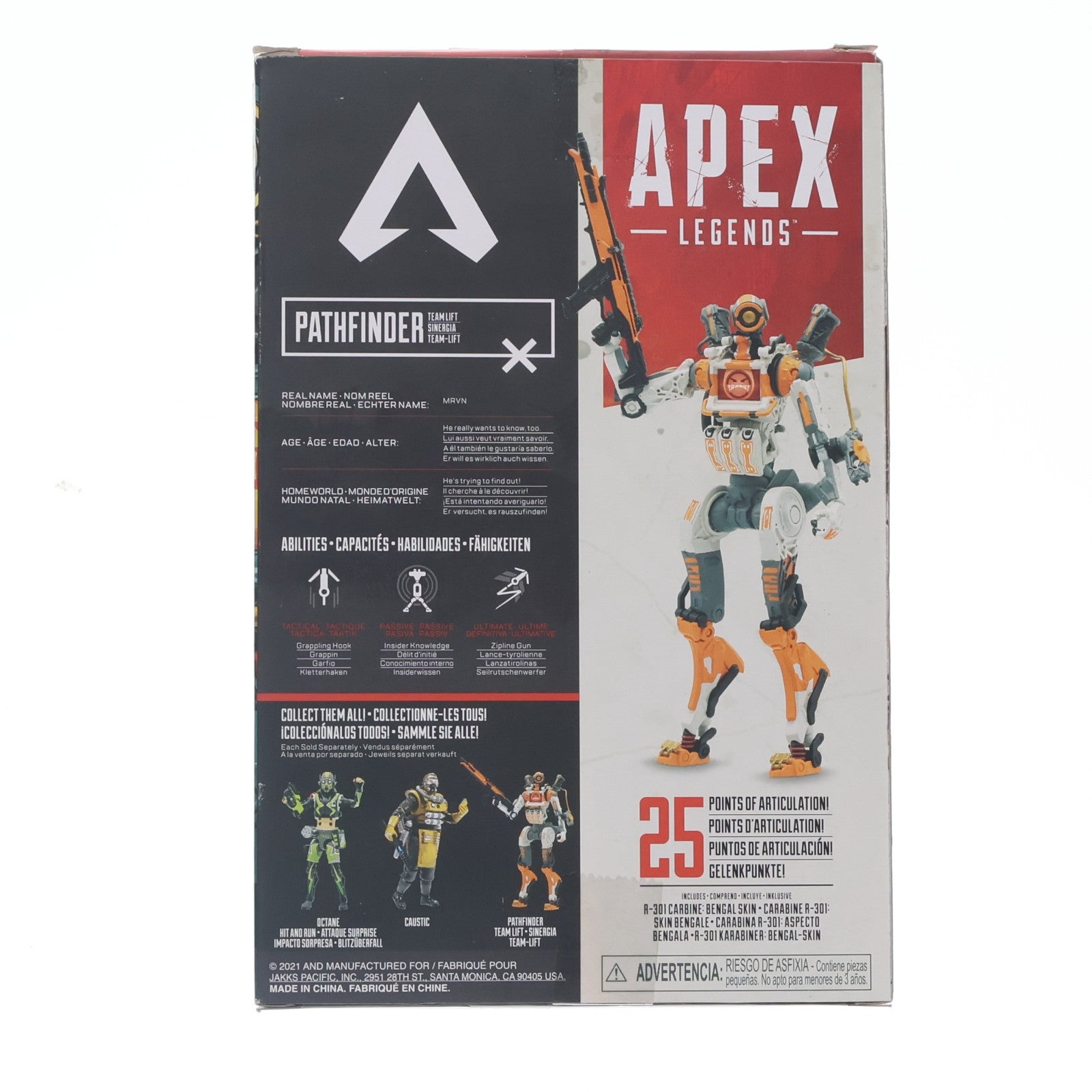 【中古即納】[FIG] Pathfinder(パスファインダー) チームリフト Apex Legends(エーペックスレジェンズ) 完成品 6インチ アクションフィギュア JAKKS Pacific(ジャックス・パシフィック)(20211231)