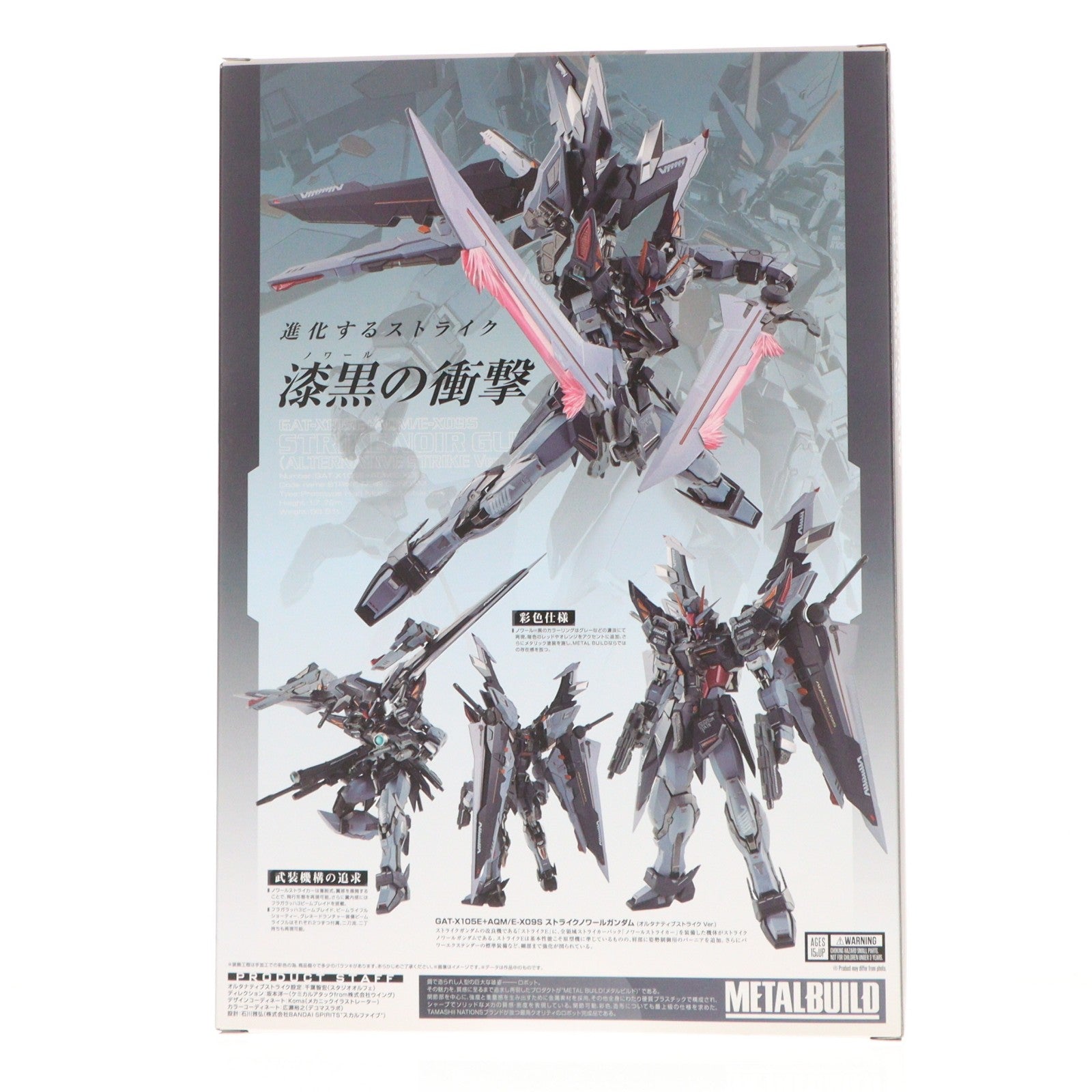 【中古即納】[FIG] METAL BUILD ストライクノワールガンダム(オルタナティブストライク Ver.) 機動戦士ガンダムSEED(シード) C.E.73 STARGAZER(スターゲイザー) 完成品 可動フィギュア TAMASHII NATION 2022&魂ウェブ商店限定 バンダイスピリッツ(20221115)