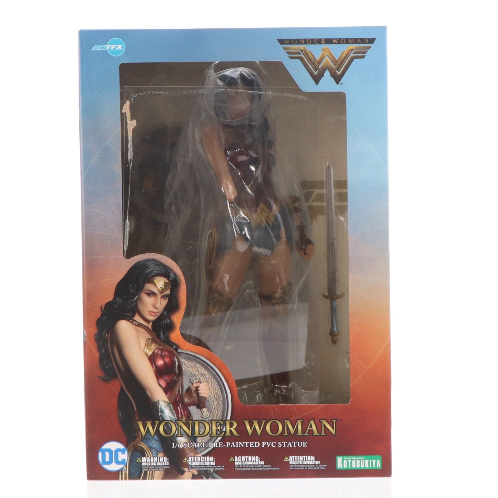 【中古即納】[FIG] 初回特典付 ARTFX ワンダーウーマン -WONDER WOMAN- DC UNIVERSE(DCユニバース) 1/6 完成品 フィギュア(SV191) コトブキヤ(20170729)