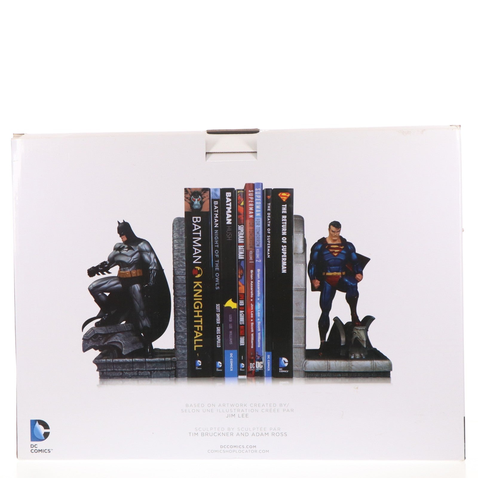 【中古即納】[FIG] スーパーマン&バットマン ブックエンド DCコミックス スタチュー 完成品 フィギュア(海外流通版) DCコレクタブルズ(DCダイレクト)(20150630)