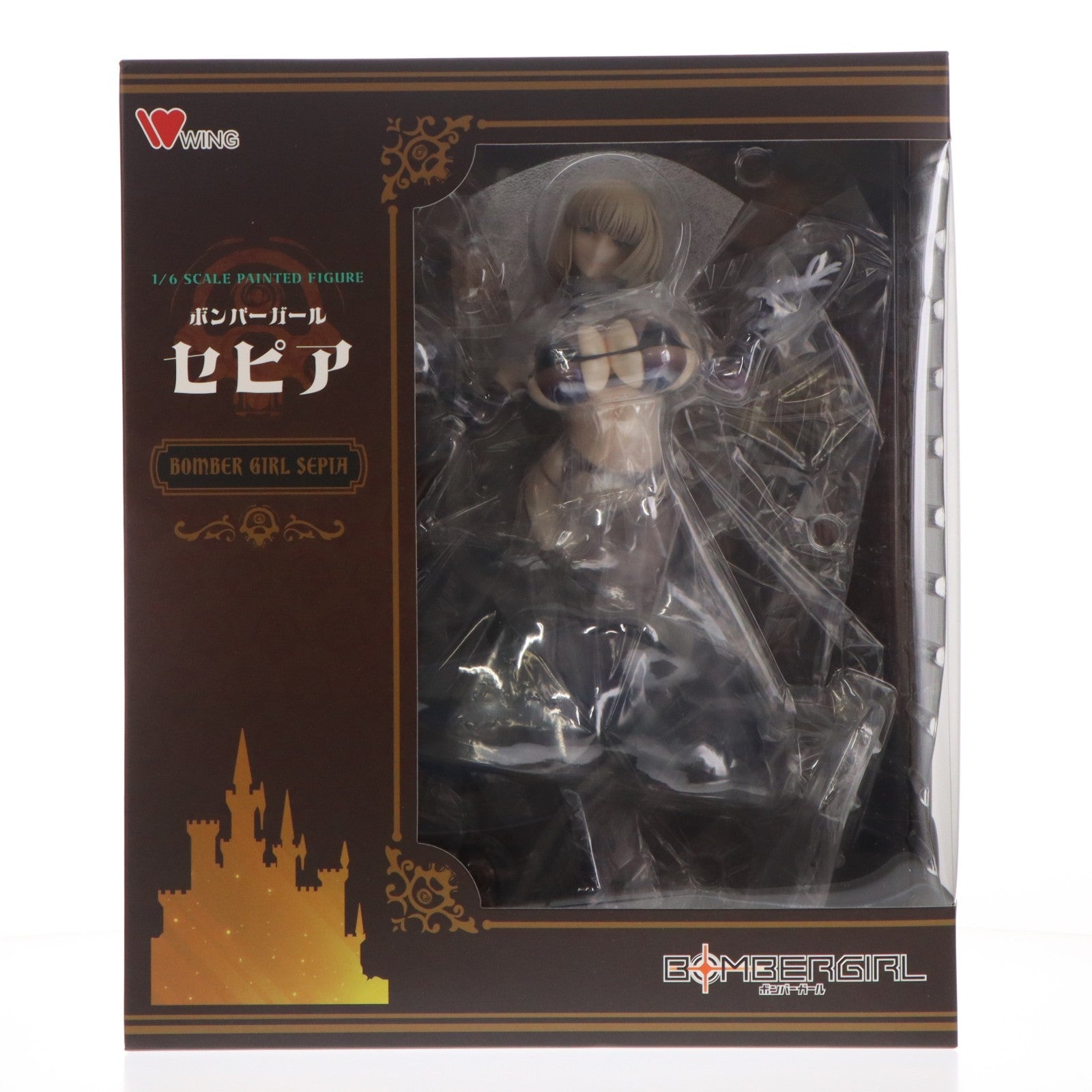 【中古即納】[FIG] 初期不良未対応 セピア BOMBERGIRL(ボンバーガール) 1/6 完成品 フィギュア GOODSMILE ONLINE SHOP&Amazon.co.jp&あみあみ限定 ウイング(20220531)