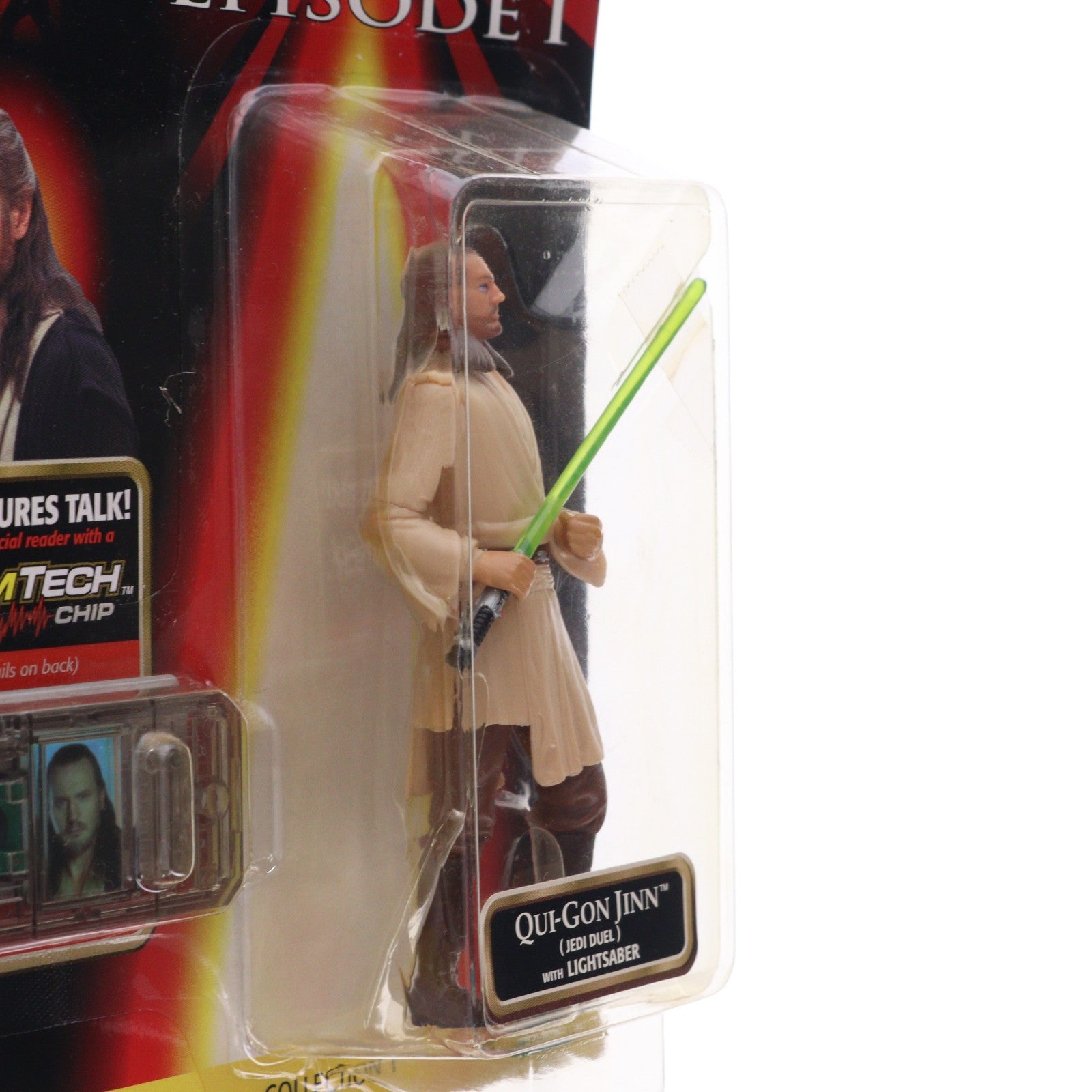 【中古即納】[FIG] スター・ウォーズ コムテックフィギュア クワイ=ガン・ジン STAR WARS エピソード1/ファントム・メナス 完成品 可動フィギュア(84072) トミー(19981231)