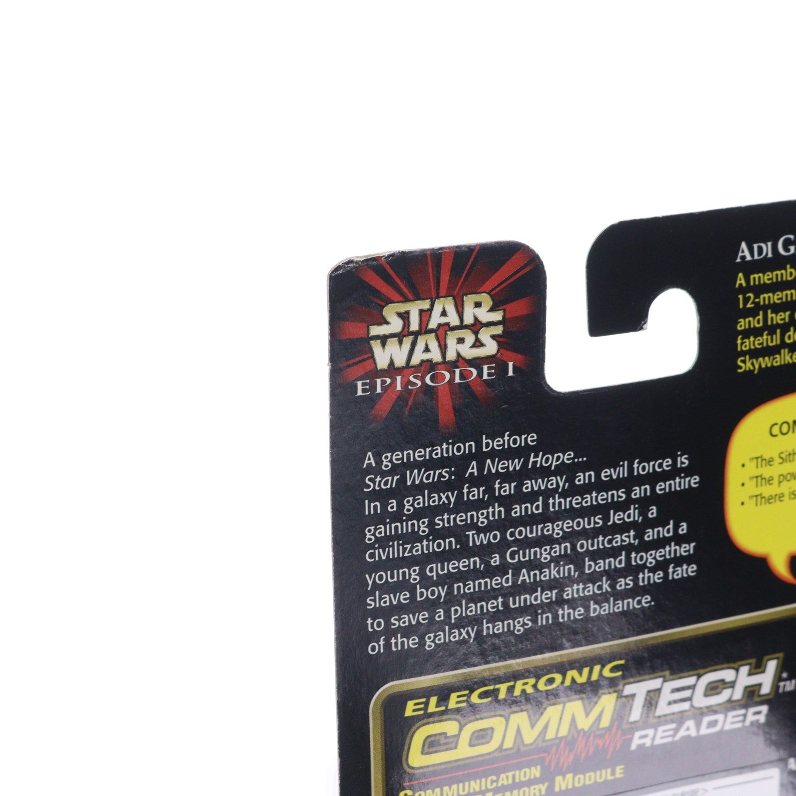 【中古即納】[FIG] スター・ウォーズ コムテック ベーシックフィギュア アディ・ガリア STAR WARS エピソード1/ファントム・メナス 完成品 可動フィギュア(84124) ハズブロ/トミー(19991231)
