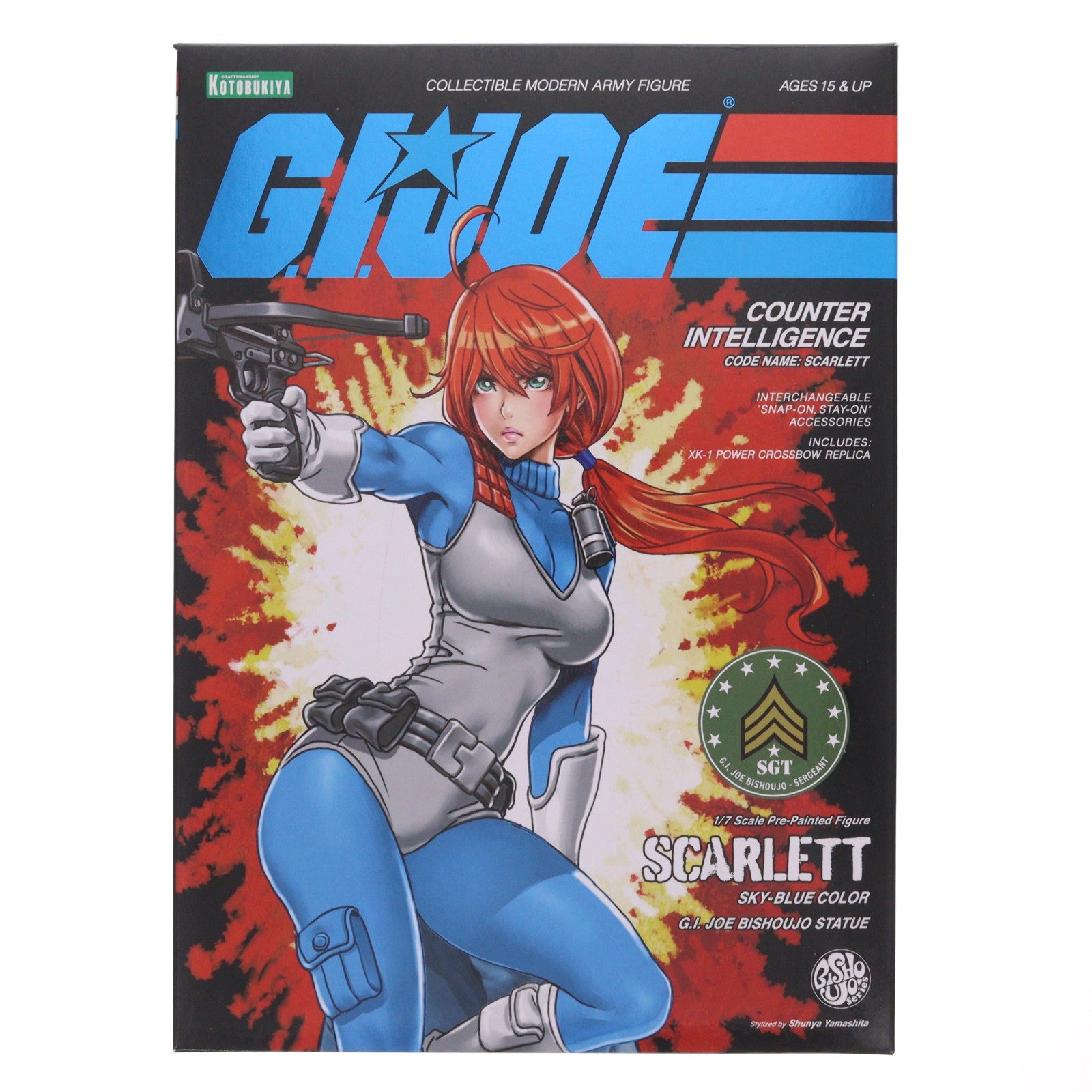 【中古即納】[FIG] G.I. JOE美少女 スカーレット スカイブルー 限定版 G.I.ジョー 1/7 完成品 フィギュア(SV279) コトブキヤ(20200801)