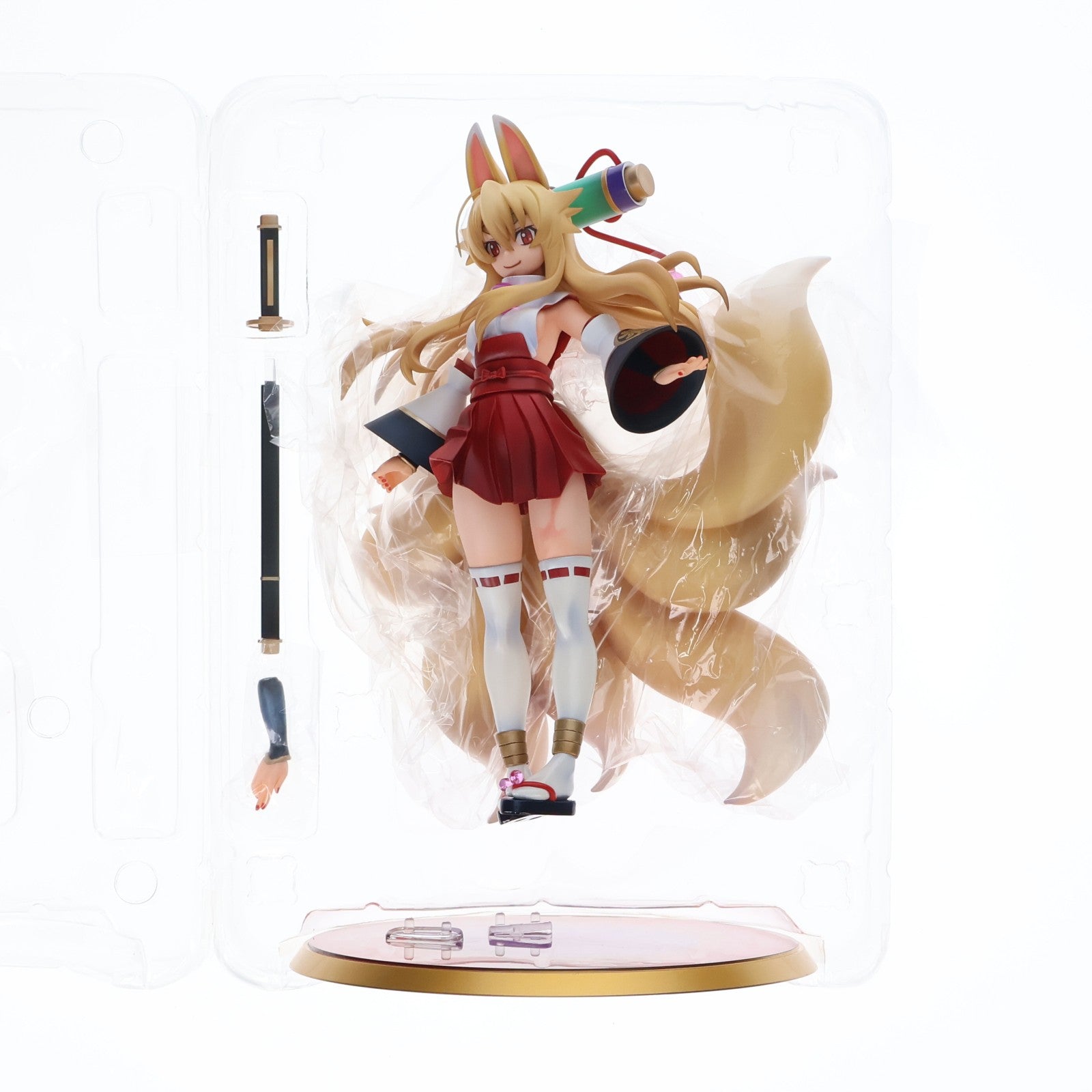 【中古即納】[FIG] ポストカード無し 一部店舗特典付属 エクセレントモデル 白面金剛九尾イヅナ 神羅万象チョコ 1/8 完成品 フィギュア メガハウス(20150930)