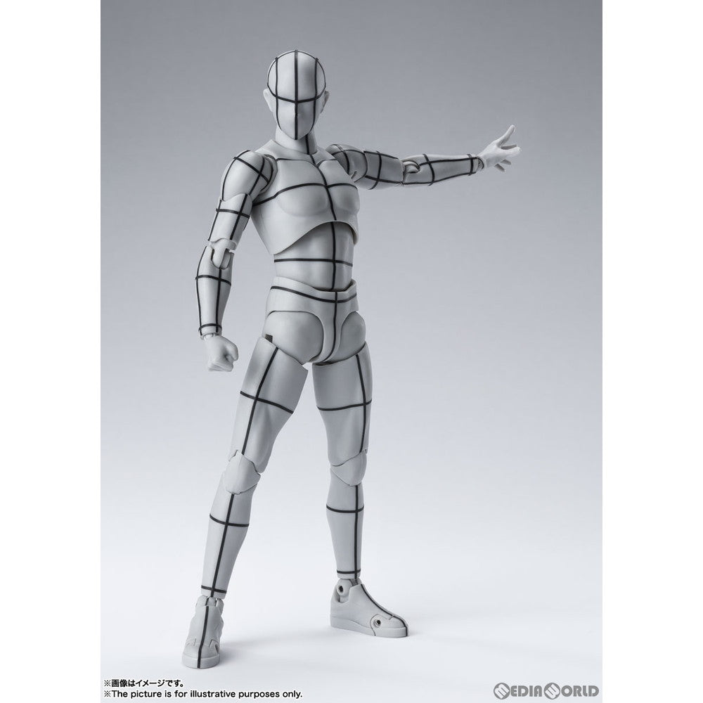 【中古即納】[FIG] S.H.Figuarts(フィギュアーツ) ボディくん -ワイヤーフレーム-(Gray Color Ver.) 完成品 可動フィギュア バンダイスピリッツ(20220430)