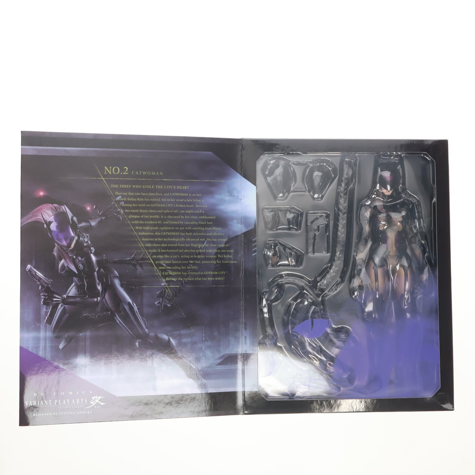 【中古即納】[FIG] DC Comics VARIANT PLAY ARTS改(ヴァリアントプレイアーツ改) DESIGNED BY TETSUYA NOMURA キャットウーマン DCコミックス 完成品 可動フィギュア スクウェア・エニックス(20151106)