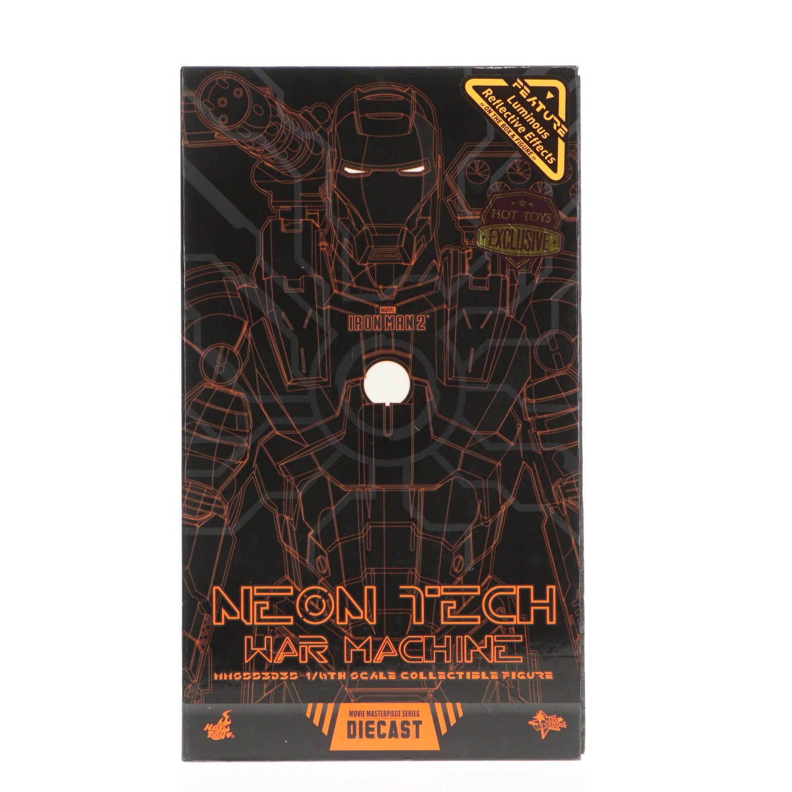 【中古即納】[FIG] ムービー・マスターピース DIECAST ウォーマシン(ネオンテック/オレンジ版) アイアンマン2 1/6 完成品 可動フィギュア アベンジャーズ/エンドゲーム エクスクルーシブ・ストア by ホットトイズ限定(MM#553D35) ホットトイズ(20200430)