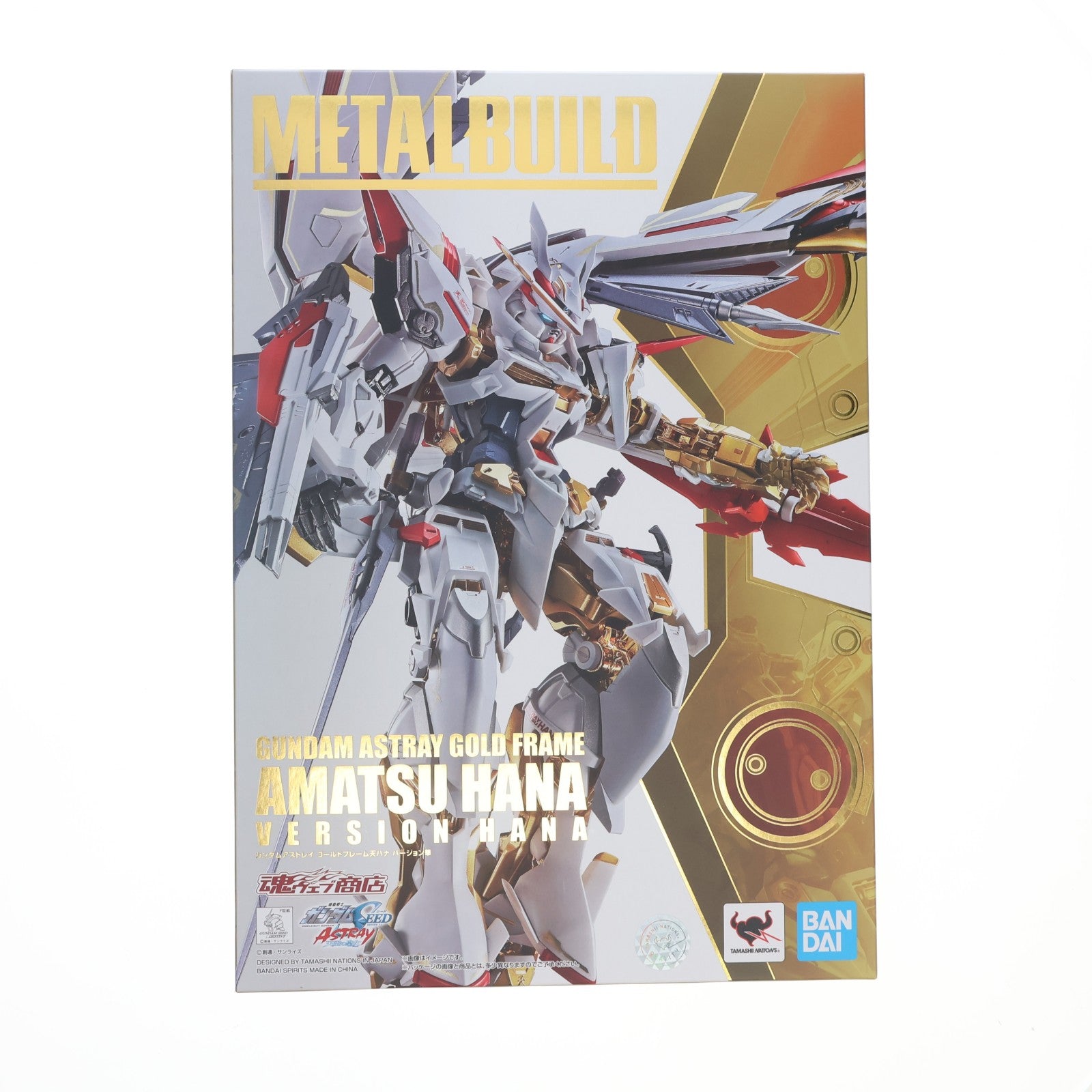 【中古即納】[FIG] 魂ウェブ商店限定 METAL BUILD ガンダムアストレイ ゴールドフレーム天ハナ バージョン華 機動戦士ガンダムSEED ASTRAY(シード アストレイ) 天空の皇女 完成品 可動フィギュア バンダイスピリッツ(20201031)