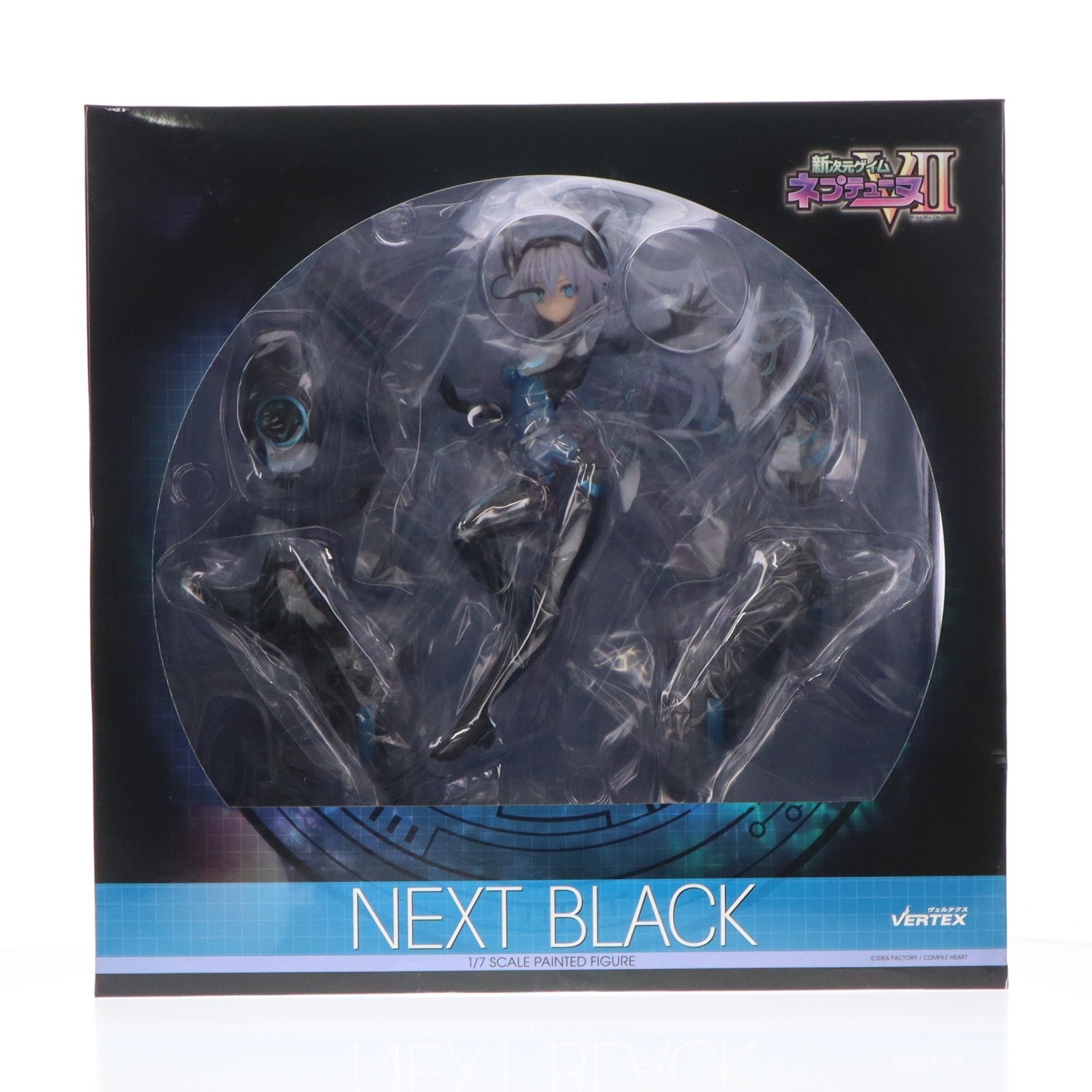 【中古即納】[FIG] ネクストブラック 新次元ゲイム ネプテューヌVII 1/7 完成品 フィギュア ヴェルテクス(20190602)