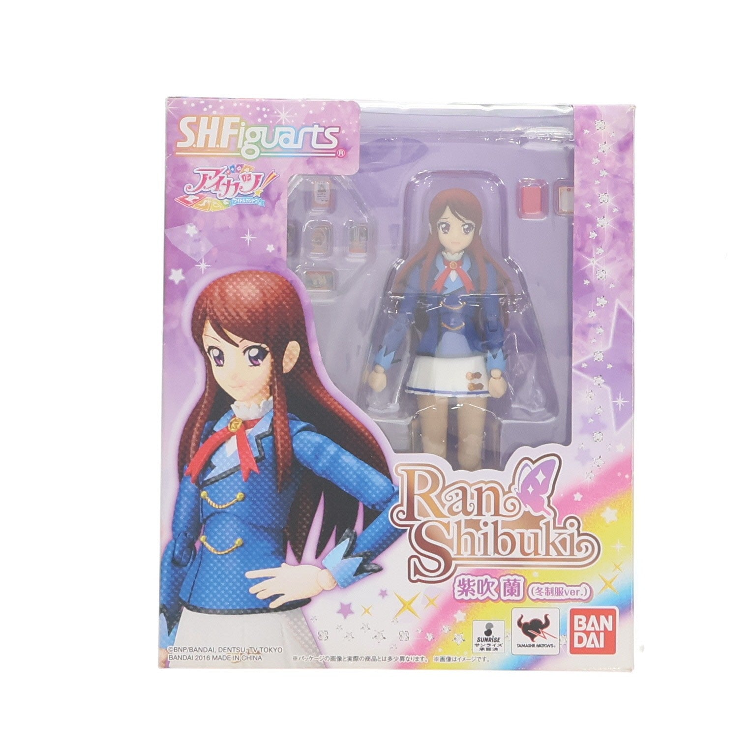 【中古即納】[FIG] S.H.Figuarts(フィギュアーツ) 紫吹蘭(冬制服ver.)(しぶきらん) アイカツ! 完成品 可動フィギュア バンダイ(20160729)