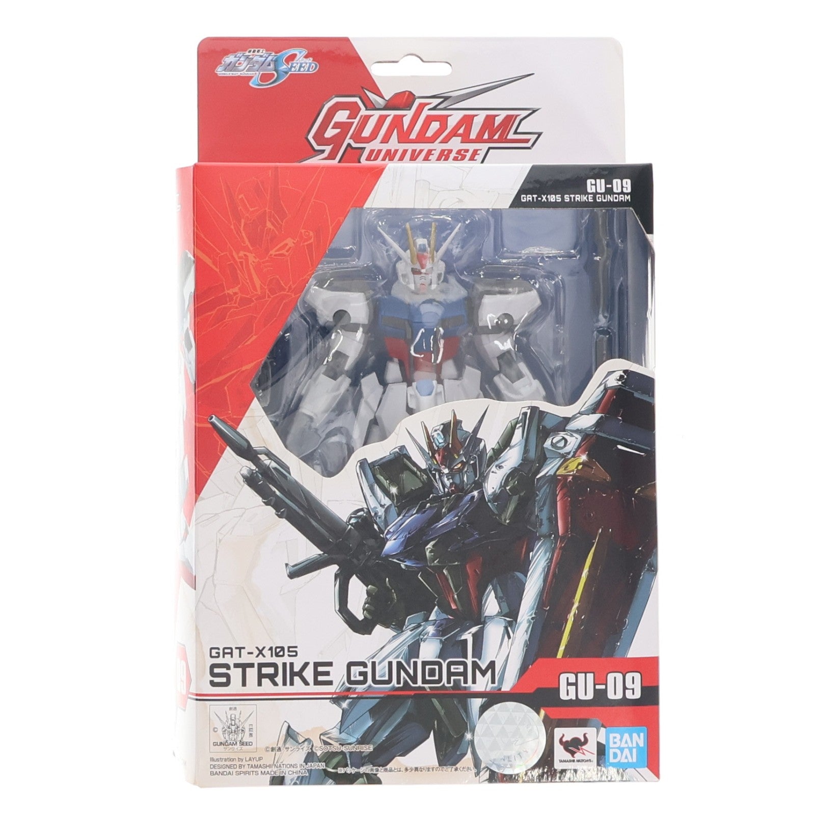 【中古即納】[FIG] GUNDAM UNIVERSE(ガンダムユニバース) GAT-X105 STRIKE GUNDAM(ストライクガンダム) 機動戦士ガンダムSEED(シード) 完成品 可動フィギュア バンダイスピリッツ(20200723)