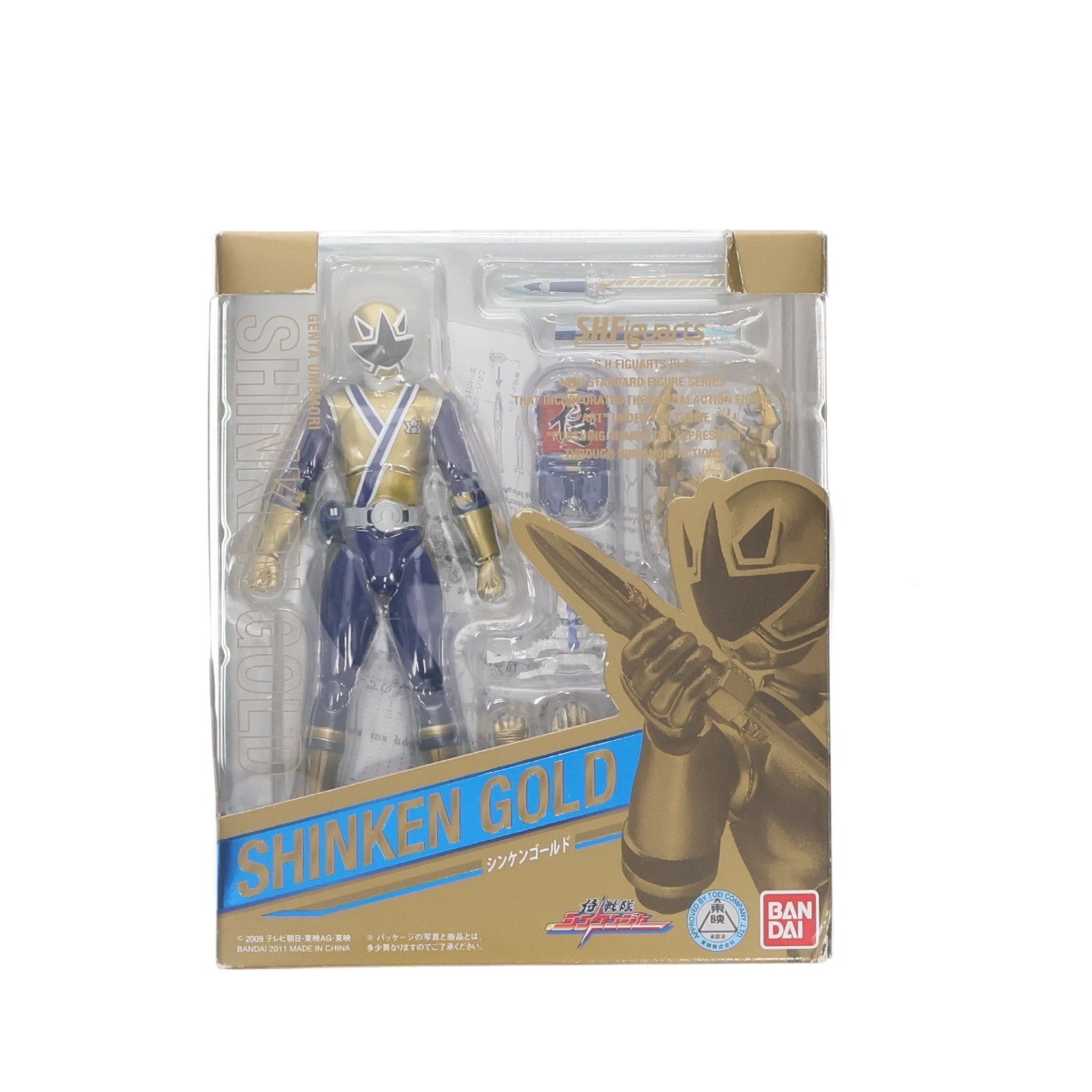 【中古即納】[FIG] S.H.Figuarts(フィギュアーツ) シンケンゴールド 侍戦隊シンケンジャー 完成品 可動フィギュア バンダイ(20110326)