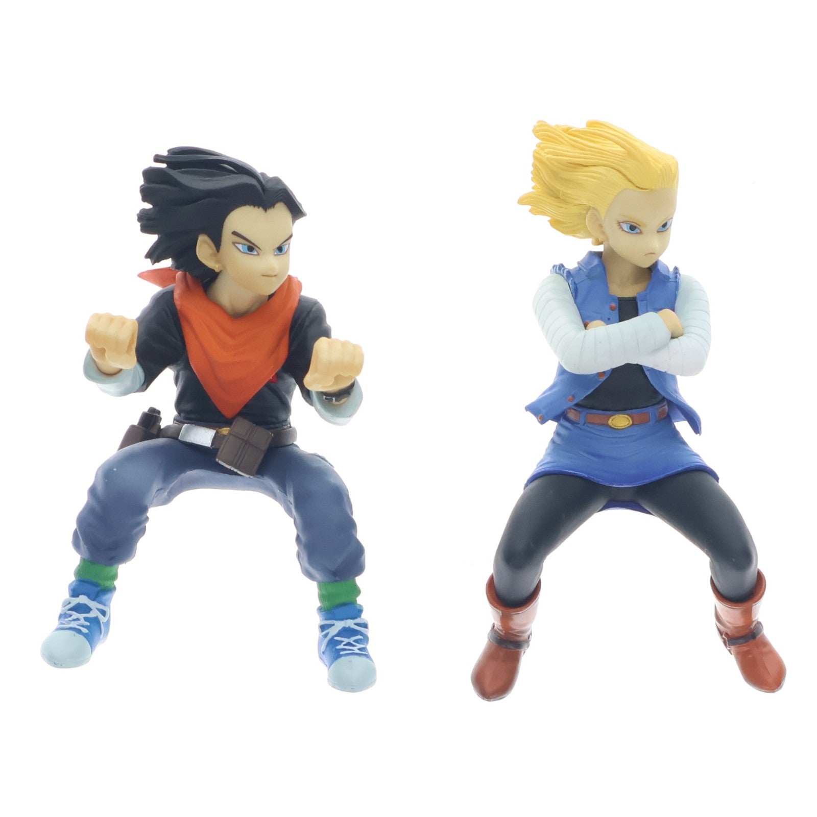 【中古即納】[FIG] デスクトップリアルマッコイ04 人造人間17号&18号 ドラゴンボールZ 完成品 フィギュア メガハウス(20160130)
