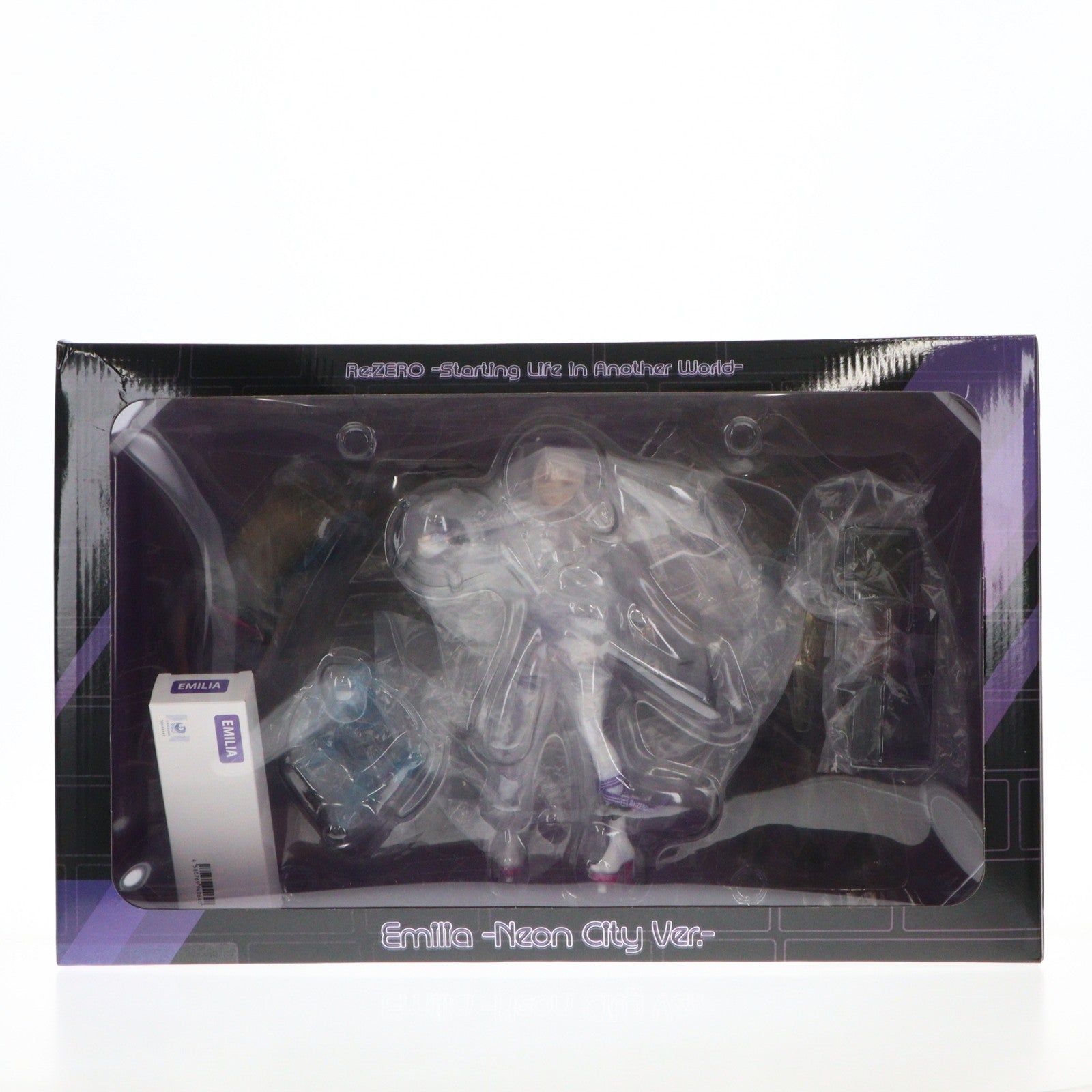 【中古即納】[FIG] 単体購入特典付属 SHIBUYA SCRAMBLE FIGURE エミリア -Neon City Ver.- Re:ゼロから始める異世界生活 1/7 完成品 フィギュア eStream Store&Amazon限定 eStream/アルファサテライト(20220630)