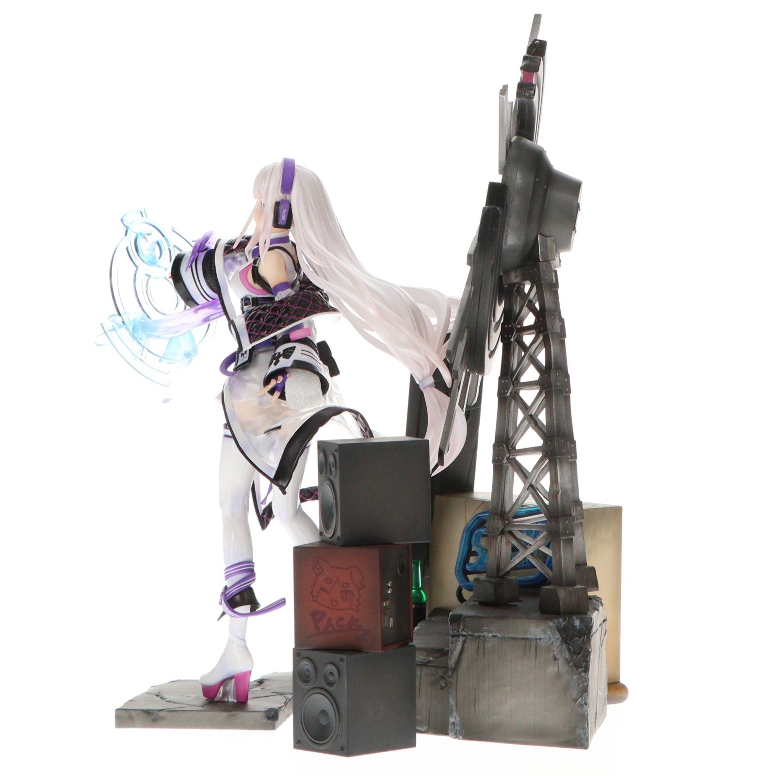 【中古即納】[FIG] 単体購入特典付属 SHIBUYA SCRAMBLE FIGURE エミリア -Neon City Ver.- Re:ゼロから始める異世界生活 1/7 完成品 フィギュア eStream Store&Amazon限定 eStream/アルファサテライト(20220630)