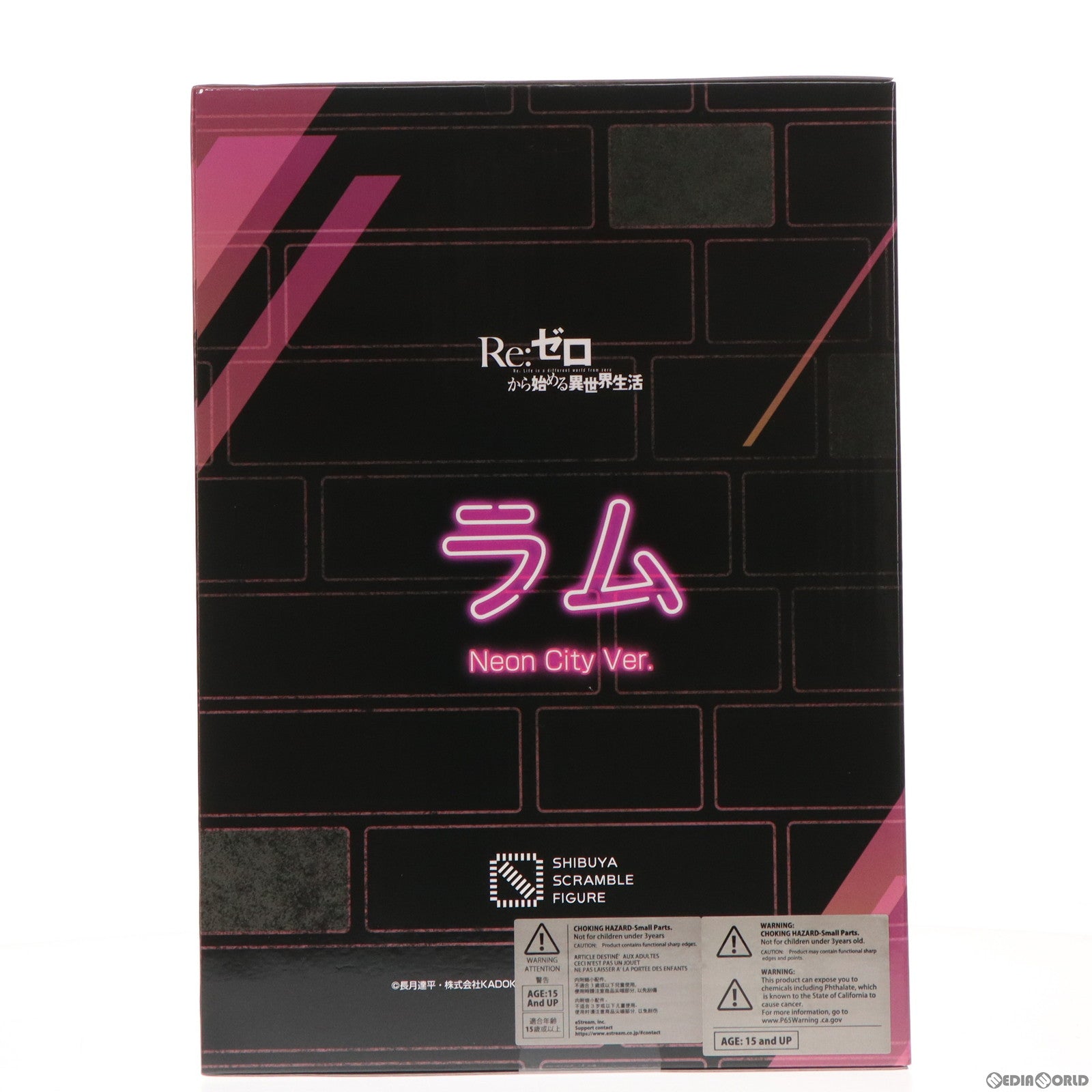【中古即納】[FIG] 単体購入特典付属 SHIBUYA SCRAMBLE FIGURE ラム -Neon City Ver.- Re:ゼロから始める異世界生活 1/7 完成品 フィギュア eStream Store&Amazon限定 eStream/アルファサテライト(20220630)