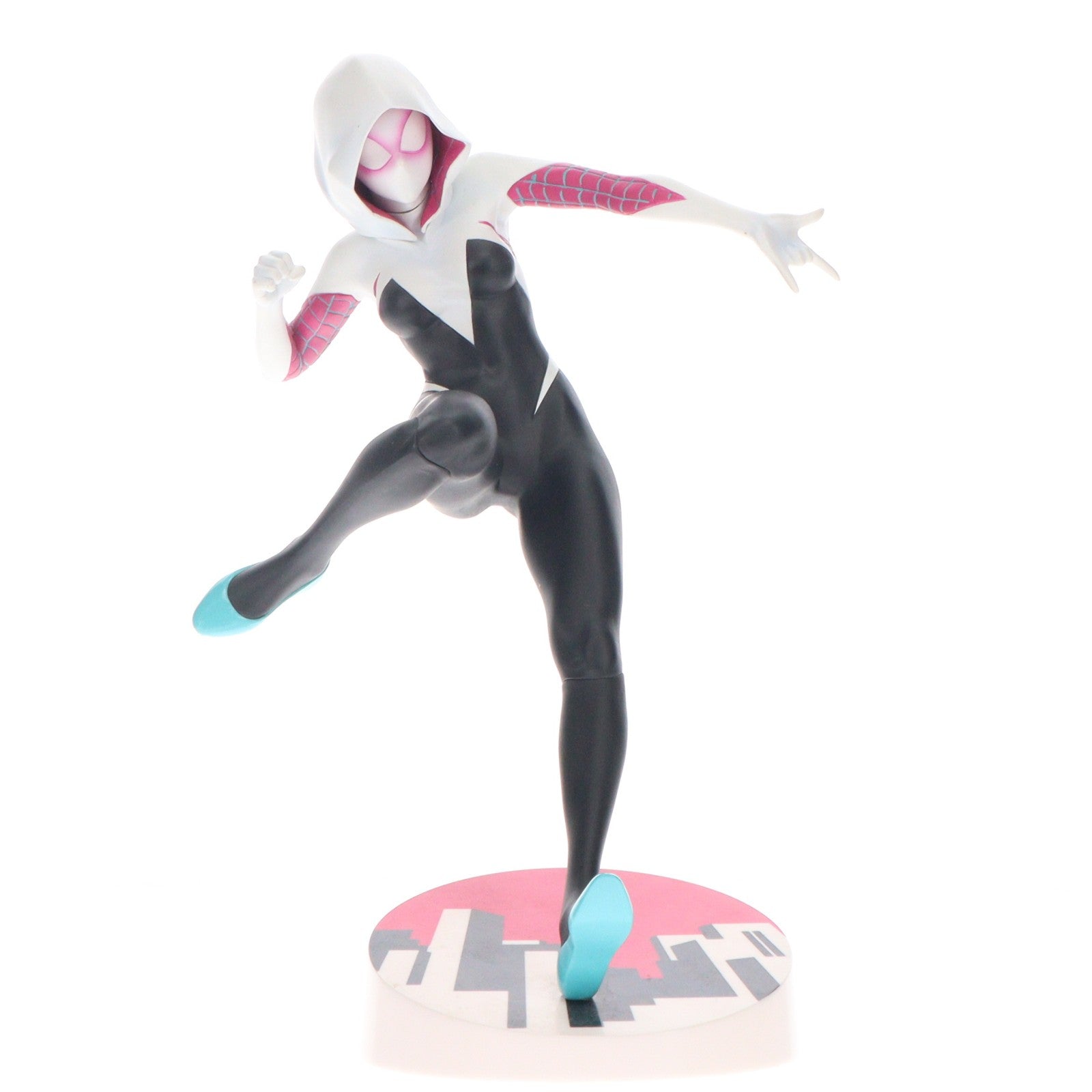 【中古即納】[FIG] MARVEL美少女 スパイダーグウェン Spider-Verse(スパイダーバース) 1/7 完成品 フィギュア(MK196) コトブキヤ(20160831)