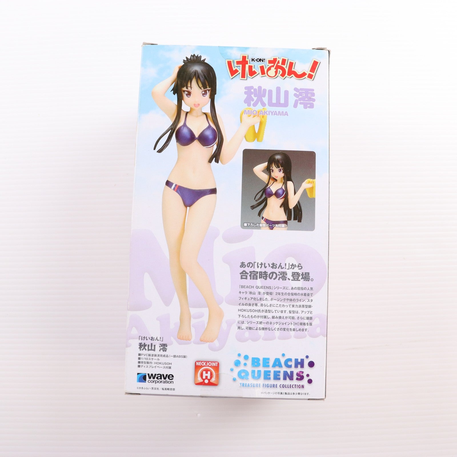 【中古即納】[FIG] BEACH QUEENS(ビーチクイーンズ) 秋山澪(あきやまみお) けいおん! 1/10 完成品 フィギュア ウェーブ(WAVE)(20091226)