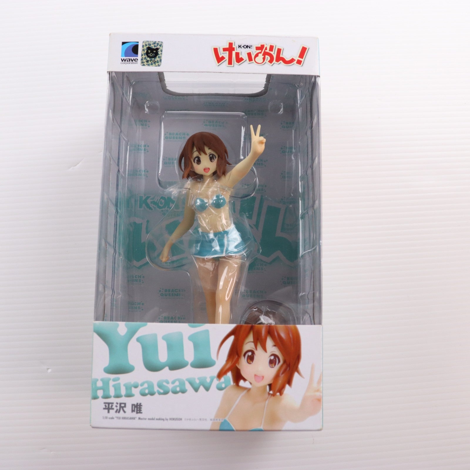 【中古即納】[FIG] BEACH QUEENS(ビーチクイーンズ) 平沢 唯(ひらさわゆい) けいおん! 1/10 完成品 フィギュア WAVE(ウェーブ)(20091226)