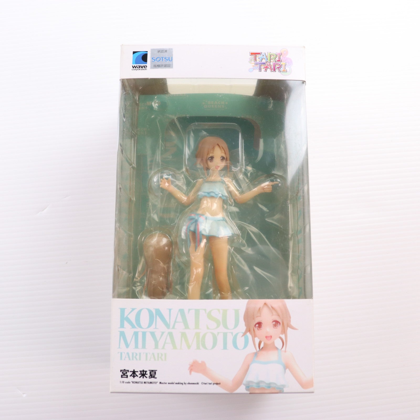 【中古即納】[FIG] BEACH QUEENS(ビーチクイーンズ) 宮本来夏(みやもとこなつ) TARI TARI(タリタリ) 1/10 完成品 フィギュア(NF-250) ウェーブ(WAVE)(20130827)