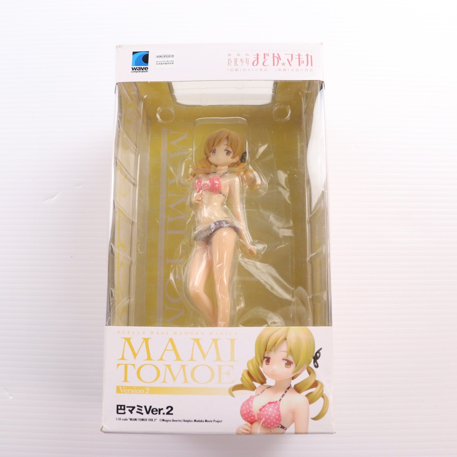 【中古即納】[FIG] BEACH QUEENS(ビーチクイーンズ) 巴マミ Ver.2 劇場版 魔法少女まどか☆マギカ [前編] 始まりの物語/[後編] 永遠の物語 1/10 完成品 フィギュア(NF-308) ウェーブ(WAVE)(20140530)