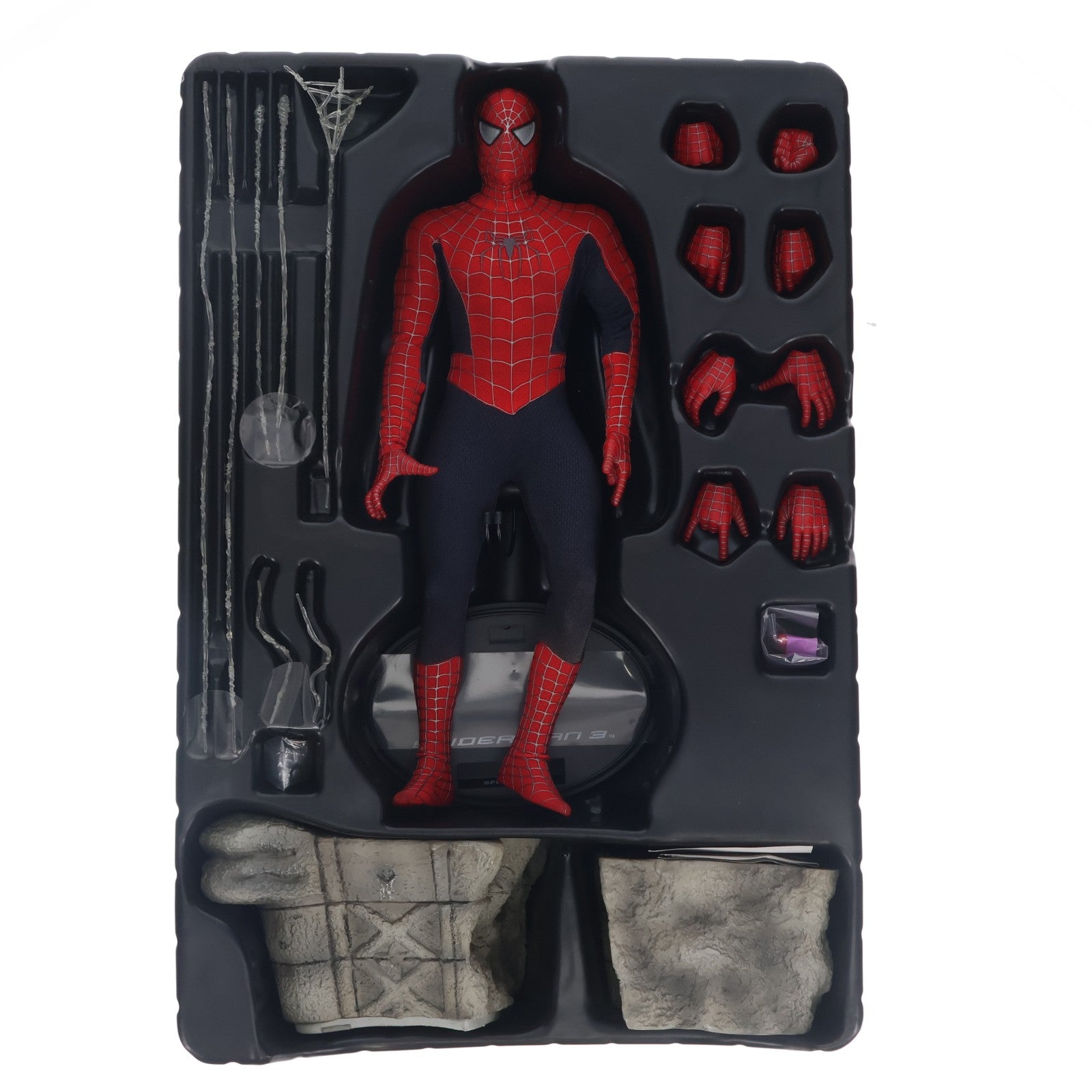 【中古即納】[FIG] ムービー・マスターピース スパイダーマン スパイダーマン3 1/6スケールアクションフィギュア(MM#143) ホットトイズ(20110802)