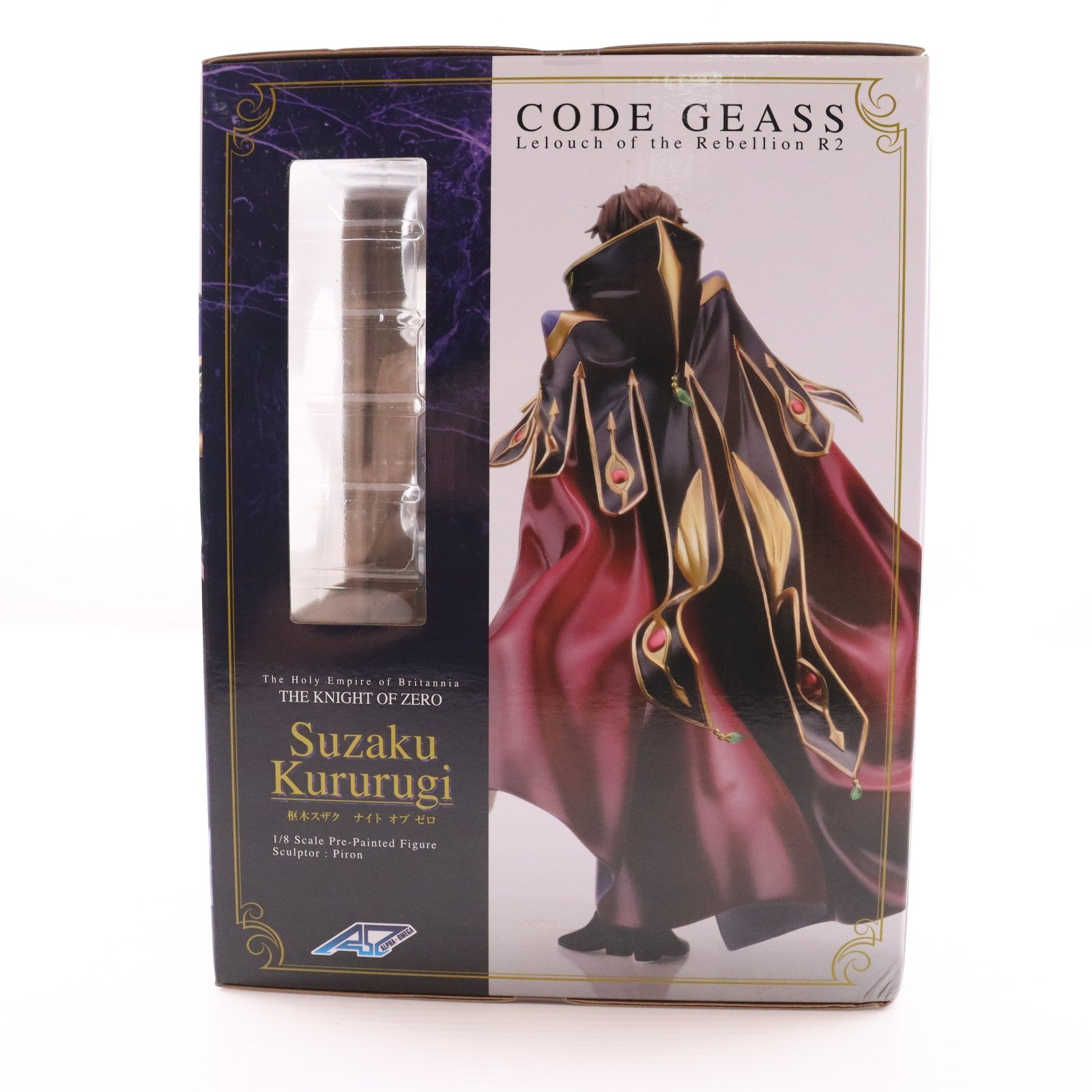 【中古即納】[FIG] (再販) アルファオメガシリーズ 枢木スザク(くるるぎすざく) ナイト オブ ゼロ コードギアス 反逆のルルーシュR2 1/8 完成品 フィギュア アニメイト&一部オンラインショップ限定(20170630)