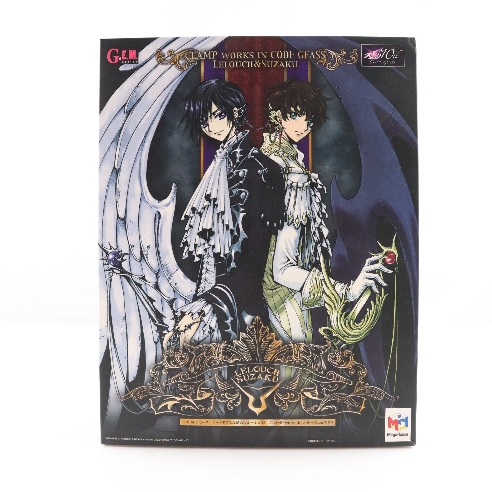 【中古即納】[FIG] G.E.M.シリーズ CLAMP works in ルルーシュ&スザク コードギアス反逆のルルーシュR2 完成品 フィギュア メガトレショップ&アニメイト&オンラインショップ限定 メガハウス(20180331)