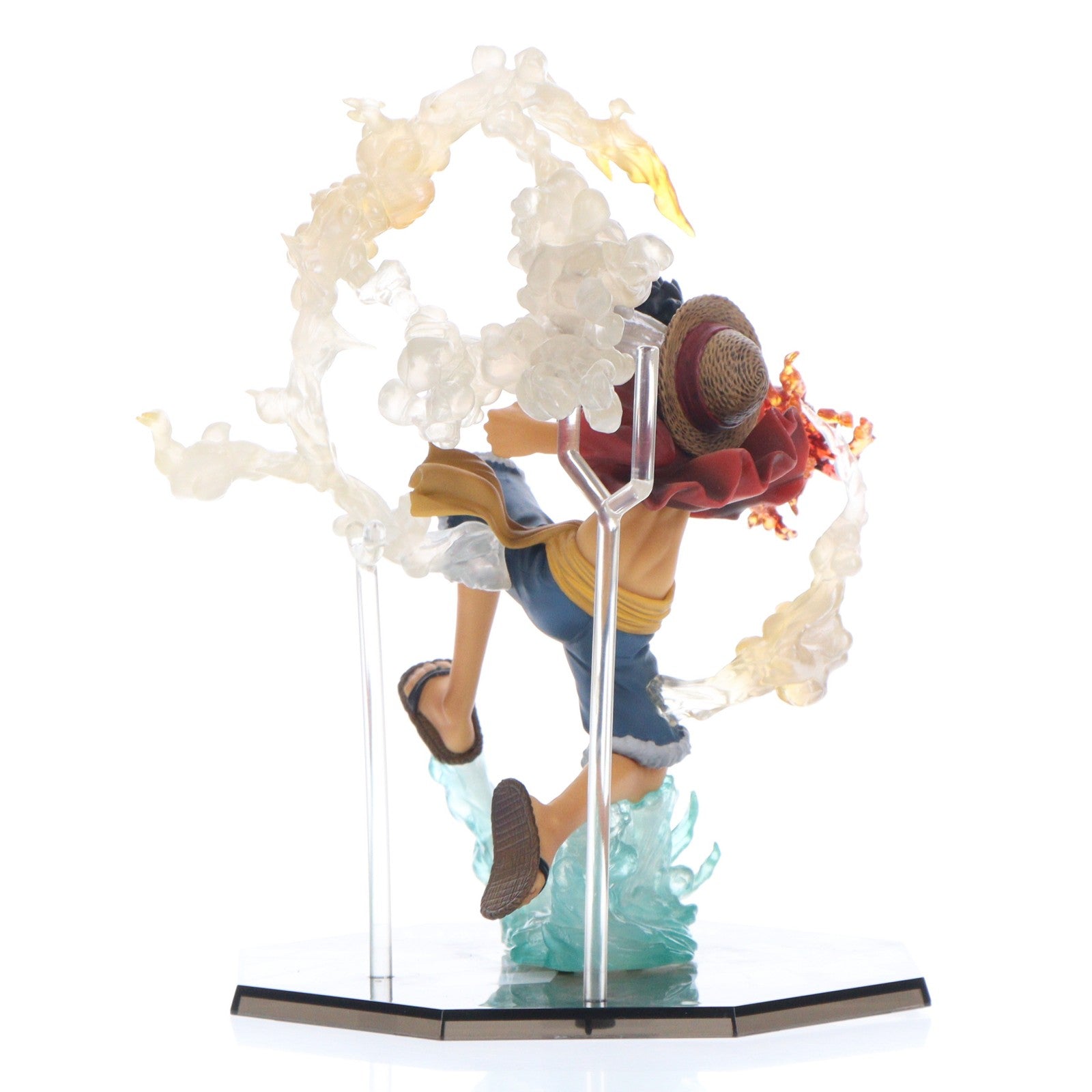 【中古即納】[FIG] (再販) フィギュアーツZERO モンキー・D・ルフィ -Battle Ver. ゴムゴムの火拳銃- ONE PIECE(ワンピース) 完成品 フィギュア バンダイ(20140412)