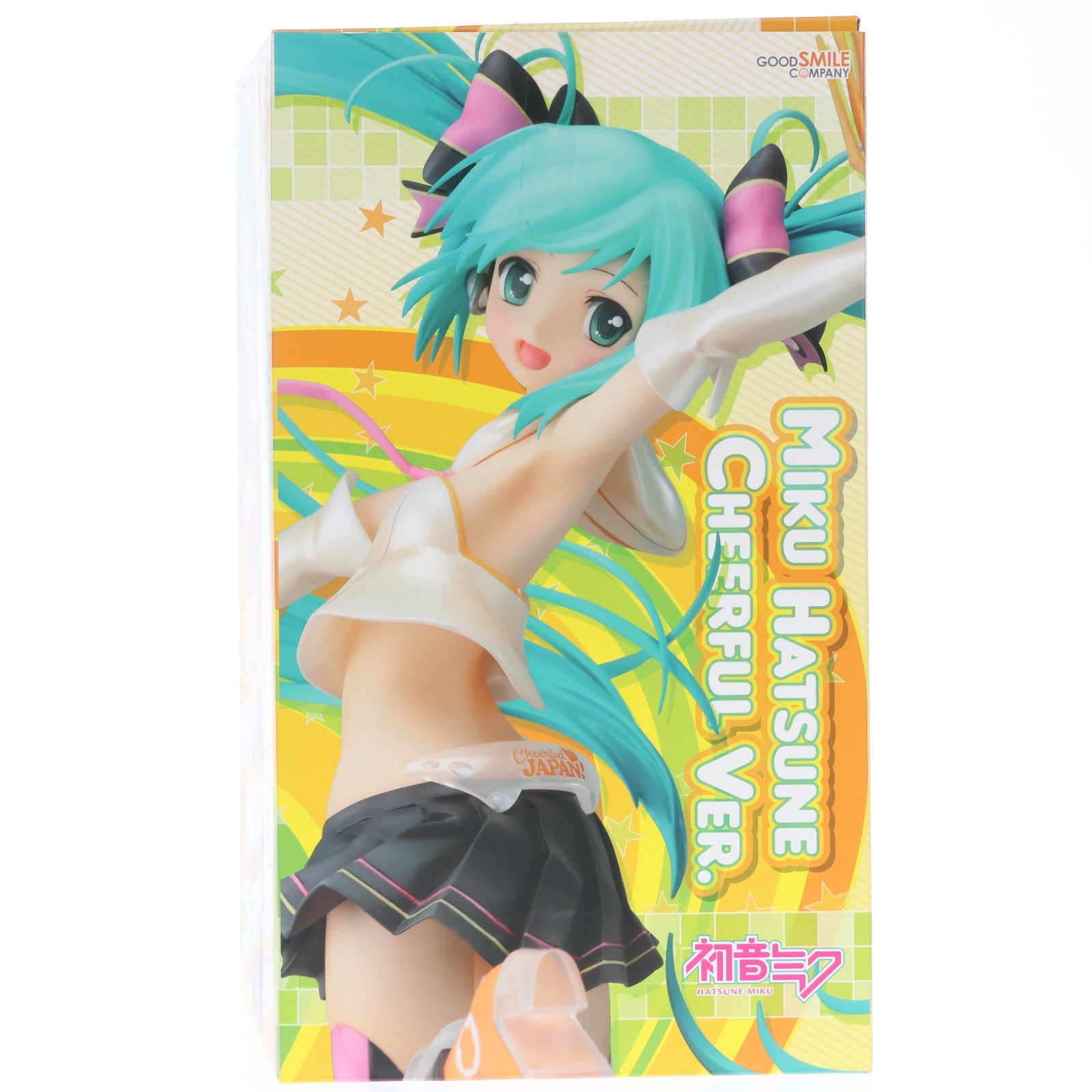 【中古即納】[FIG] GOODSMILE ONLINE SHOP限定 初音ミク Cheerful Ver.(2016年版) キャラクター・ボーカル・シリーズ01 初音ミク 1/8 完成品 フィギュア グッドスマイルカンパニー(20120915)