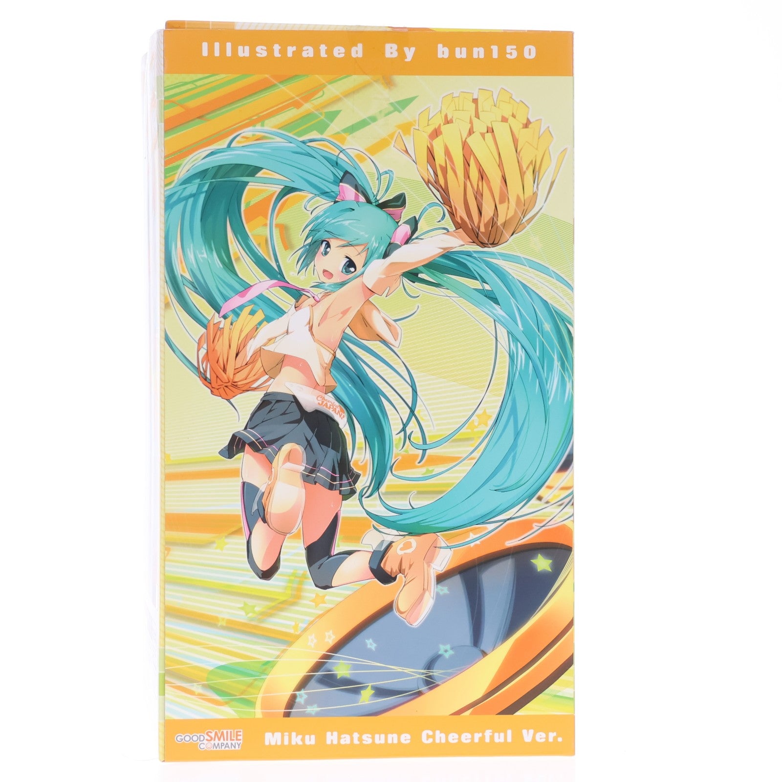【中古即納】[FIG] GOODSMILE ONLINE SHOP限定 初音ミク Cheerful Ver.(2016年版) キャラクター・ボーカル・シリーズ01 初音ミク 1/8 完成品 フィギュア グッドスマイルカンパニー(20120915)