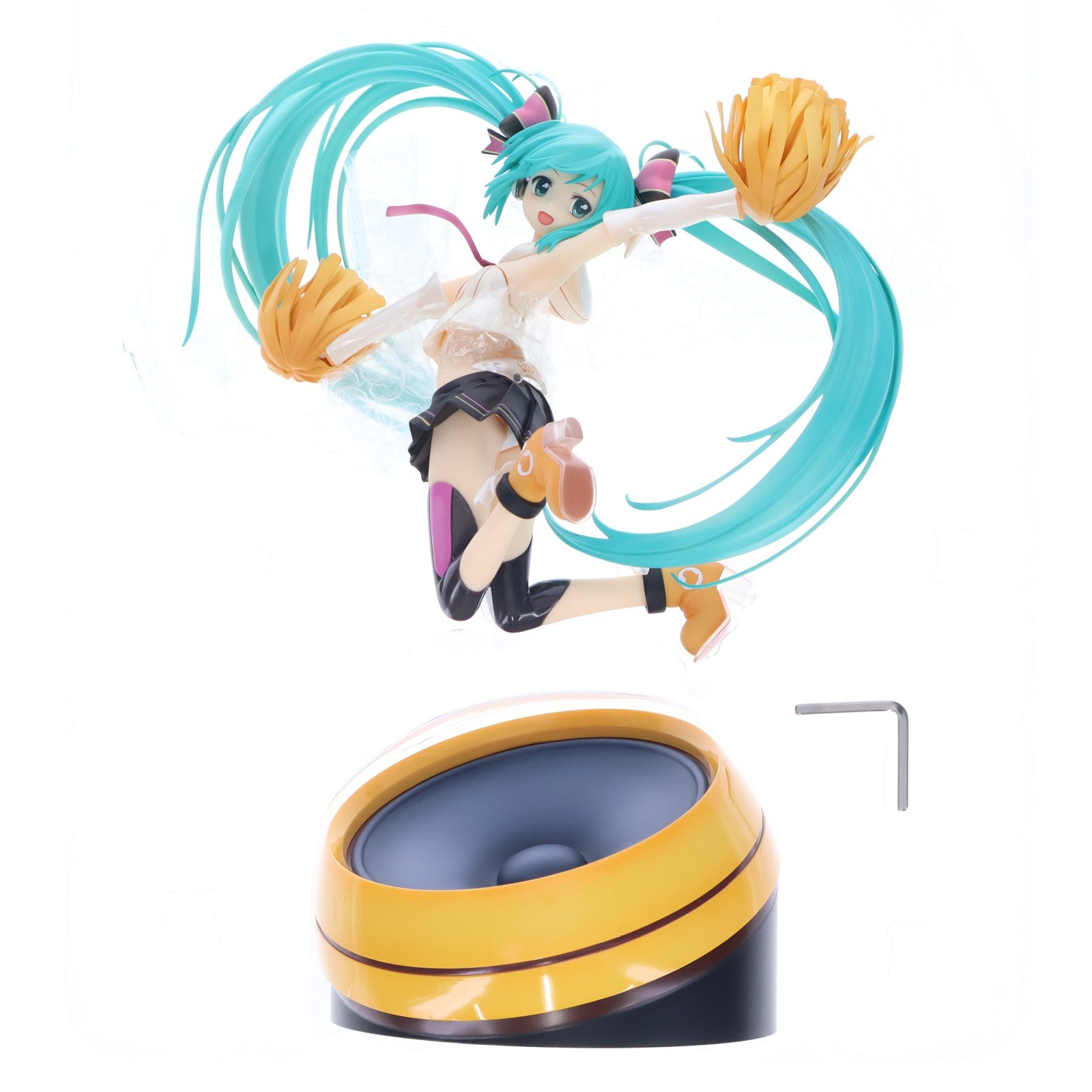 【中古即納】[FIG] GOODSMILE ONLINE SHOP限定 初音ミク Cheerful Ver.(2016年版) キャラクター・ボーカル・シリーズ01 初音ミク 1/8 完成品 フィギュア グッドスマイルカンパニー(20120915)