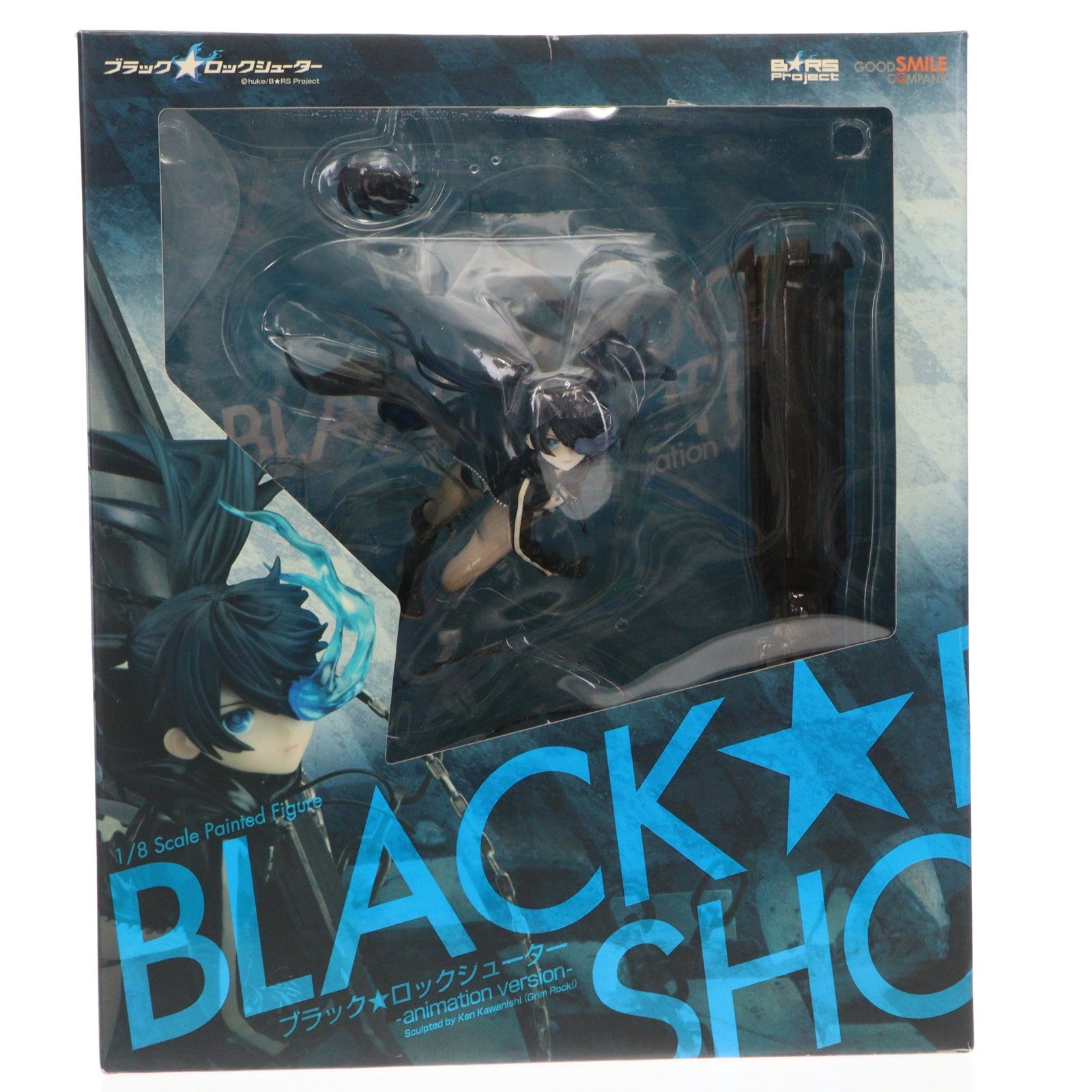 【中古即納】[FIG] 初期不良対応シール無し ブラック★ロックシューター -animation version- 1/8 完成品 フィギュア グッドスマイルカンパニー(20101126)