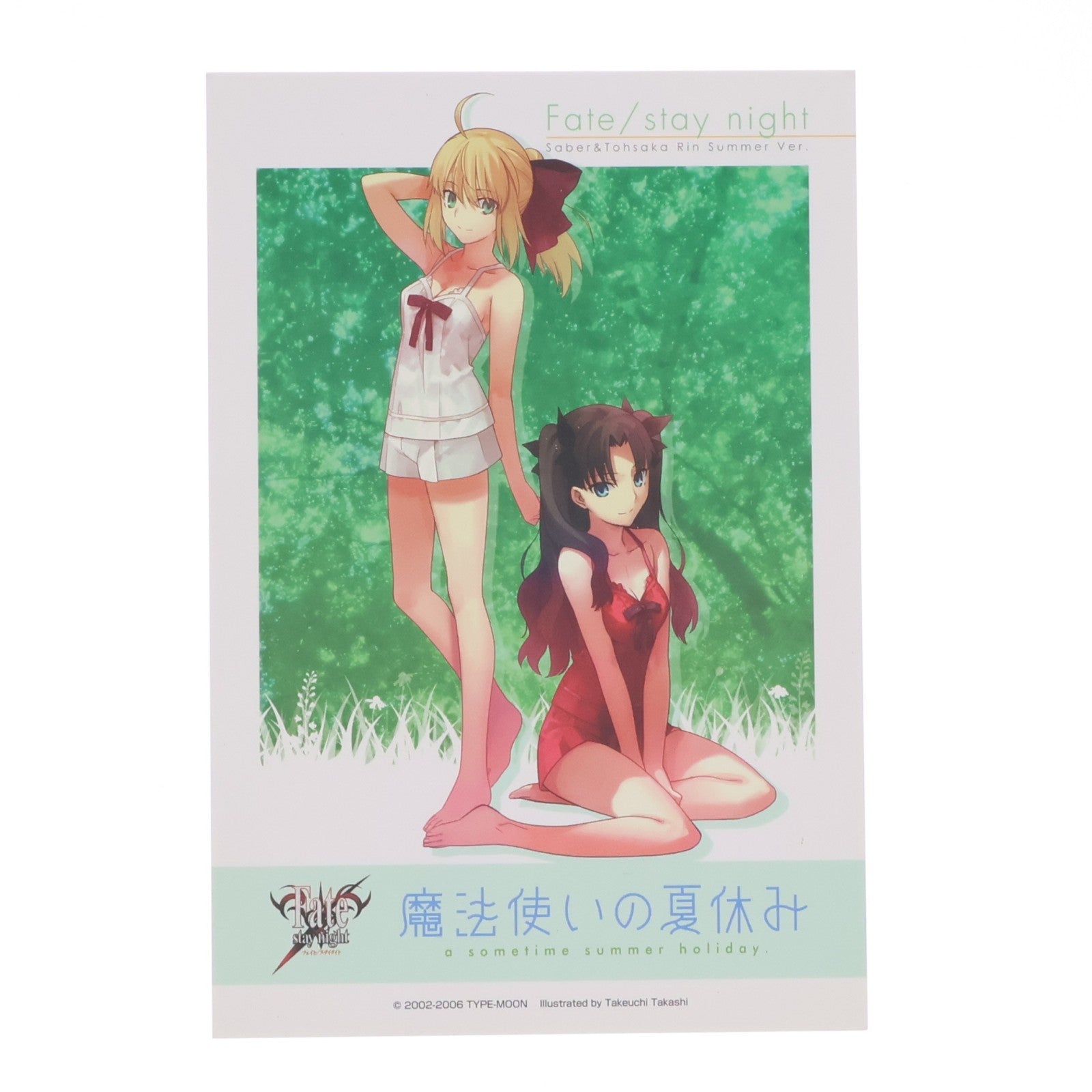 【中古即納】[FIG] ポストカード付属 セイバー Summer Ver. Fate/stay night(フェイト/ステイナイト) 1/8 完成品 フィギュア アルター(20110721)