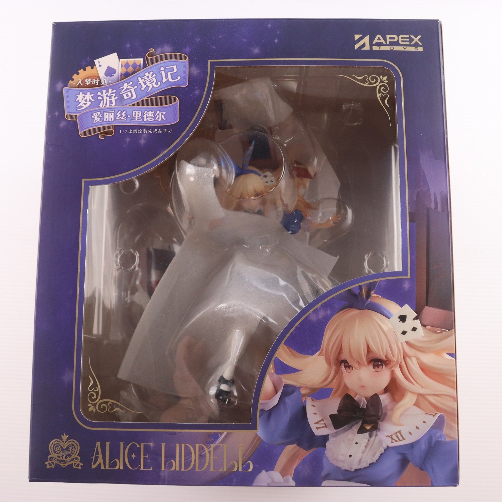 【中古即納】[FIG] メタルブックマーカー&アクリルスタンド付属 不思議の夢遊譚～夢入りの時間～アリス・リデル 1/7 完成品 フィギュア APEX(エーペックス)(20250508)