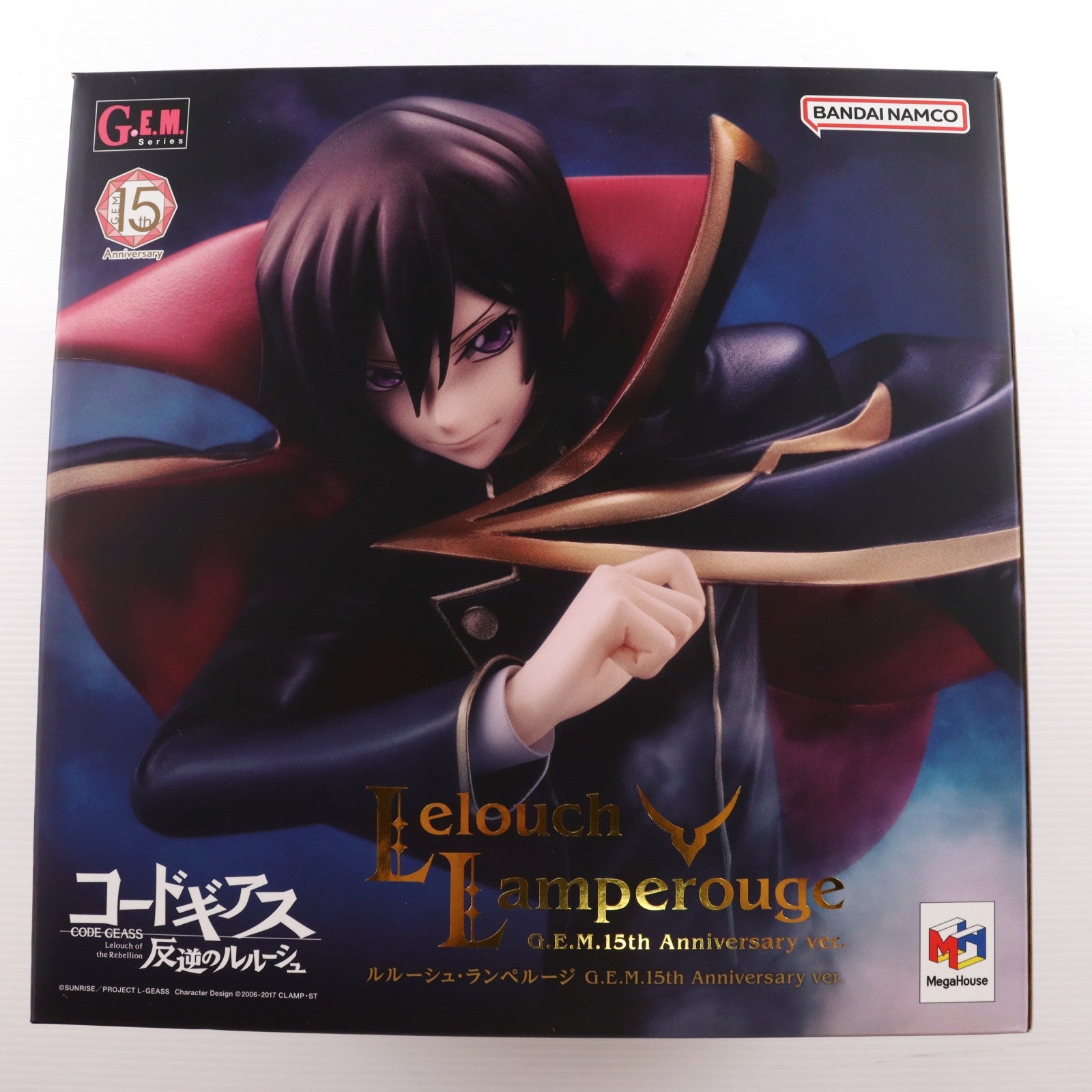 【中古即納】[FIG] G.E.M.シリーズ ルルーシュ・ランペルージ G.E.M.15th Anniversary ver. コードギアス 反逆のルルーシュ 完成品 フィギュア プレミアムバンダイ&一部流通限定 メガハウス(20241128)