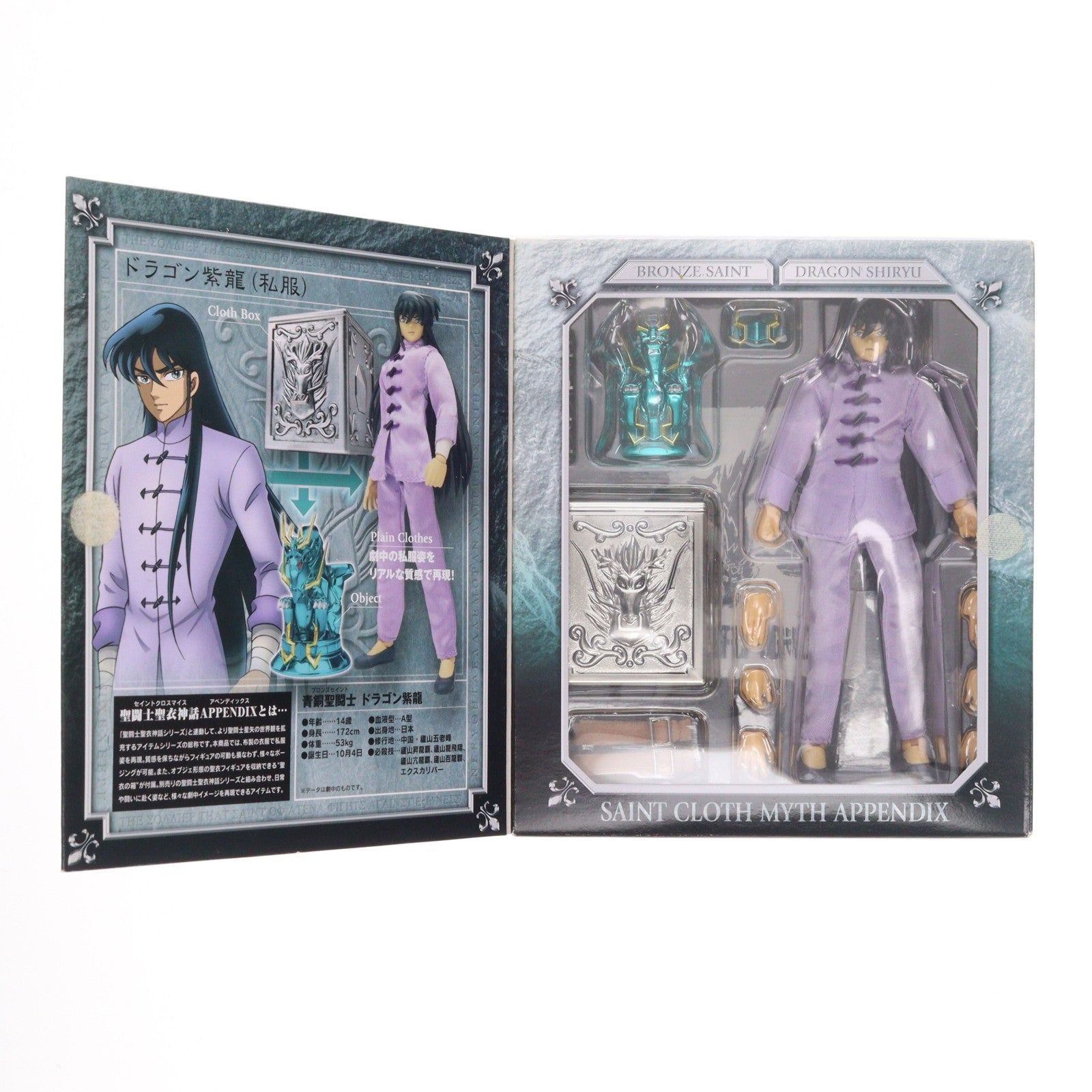 【中古即納】[FIG] 聖闘士聖衣神話APPENDIX ドラゴン紫龍(私服) 聖闘士星矢 完成品 可動フィギュア バンダイ(20071123)