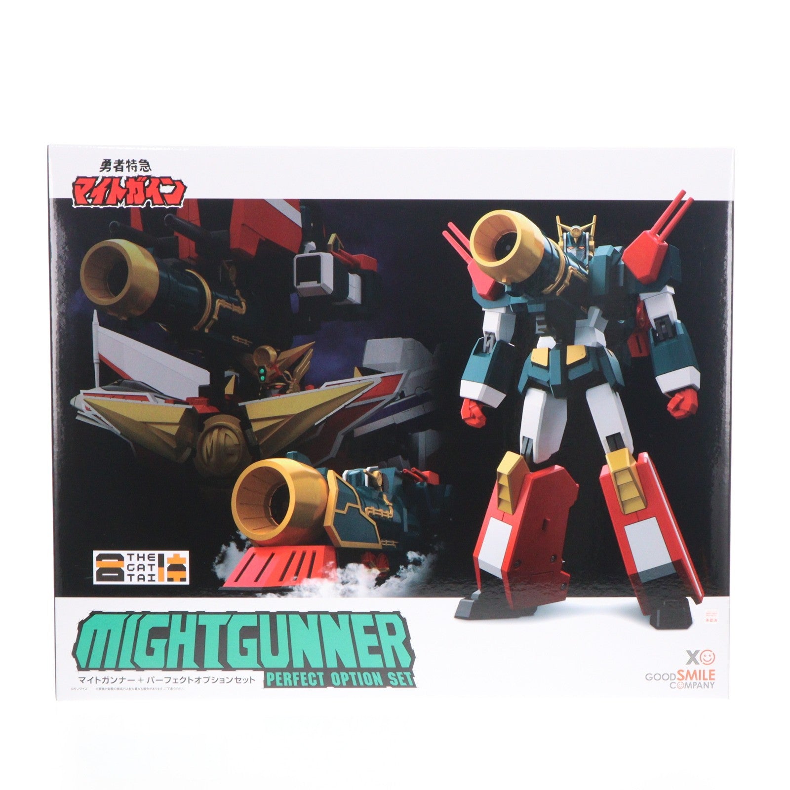 【中古即納】[FIG] THE合体 マイトガンナー+パーフェクトオプションセット 勇者特急マイトガイン 完成品 可動フィギュア グッドスマイルカンパニー(20240531)