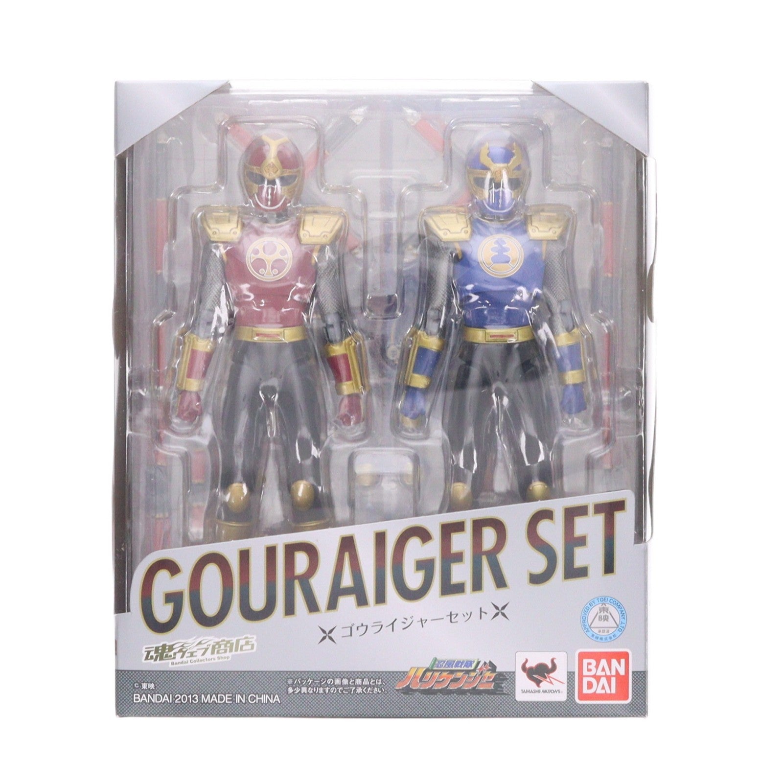 【中古即納】[FIG] 魂ウェブ商店限定 S.H.Figuarts(フィギュアーツ) ゴウライジャーセット 忍風戦隊ハリケンジャー 完成品 可動フィギュア バンダイ(20131221)